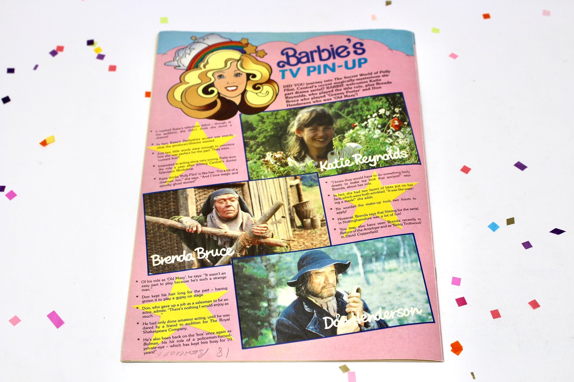 UK Jewel Secrets Barbie Magazine for Kids Issue 43 from 1987 , Rare Vintage 80s Barbie Friends Club Comic Book