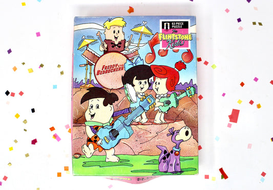 Baby Flintstones Jigsaw Puzzle, Vintage 80s Cartoon Kids Children's Play Puzzle