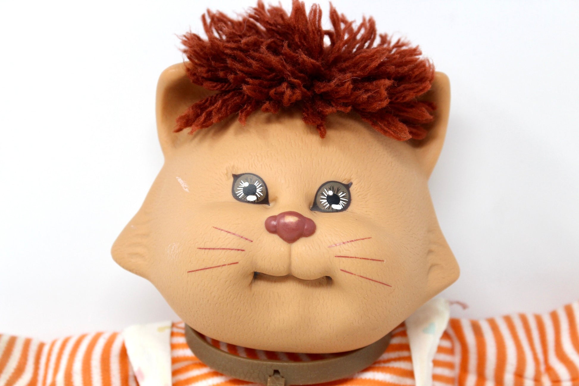 Cabbage Patch Kids Koosas Doll, Vintage 80s Stuffed Animal Kitty Cat Plush