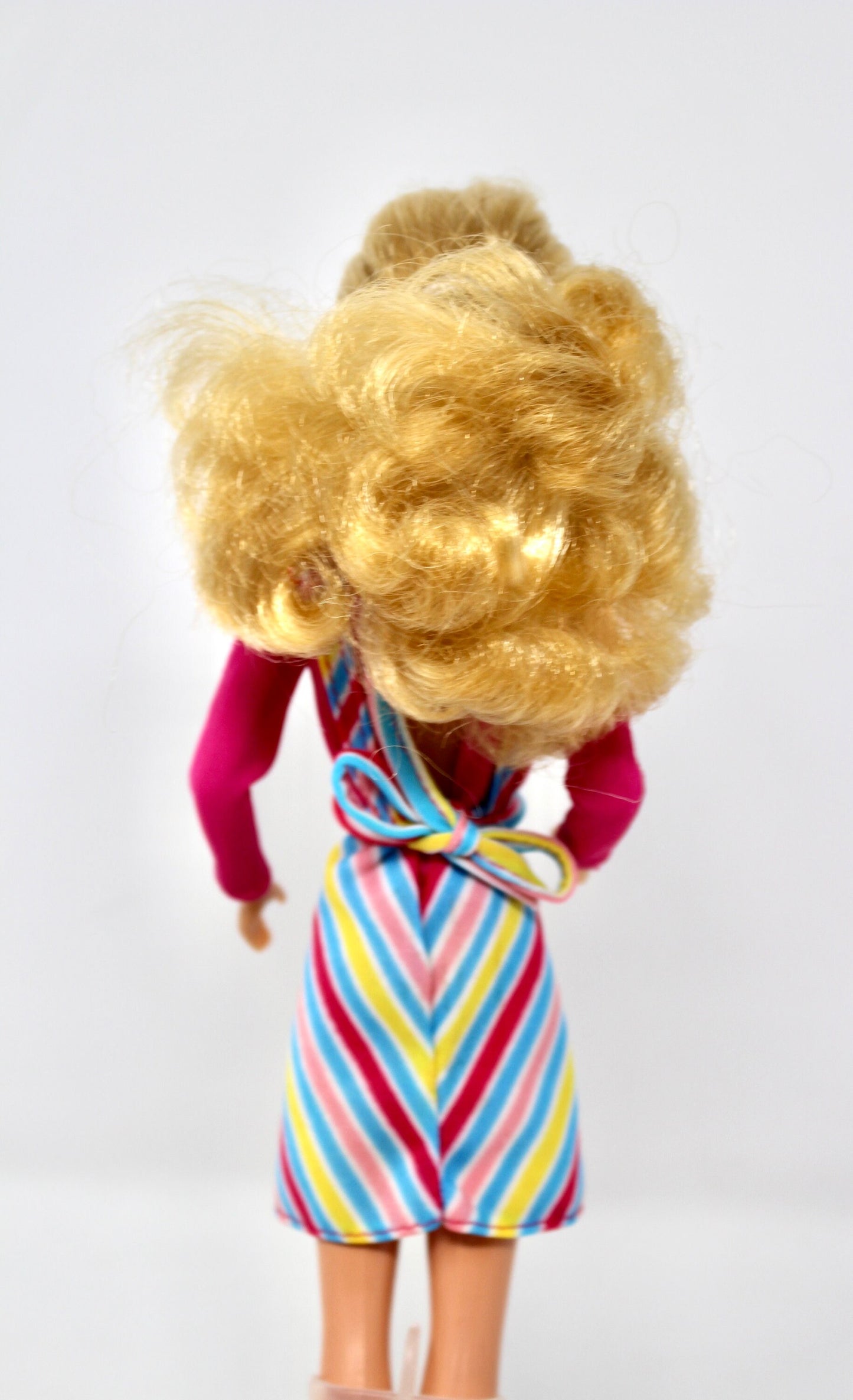 Hot Stuff Skipper Doll in Rainbow Striped 80s Fashion