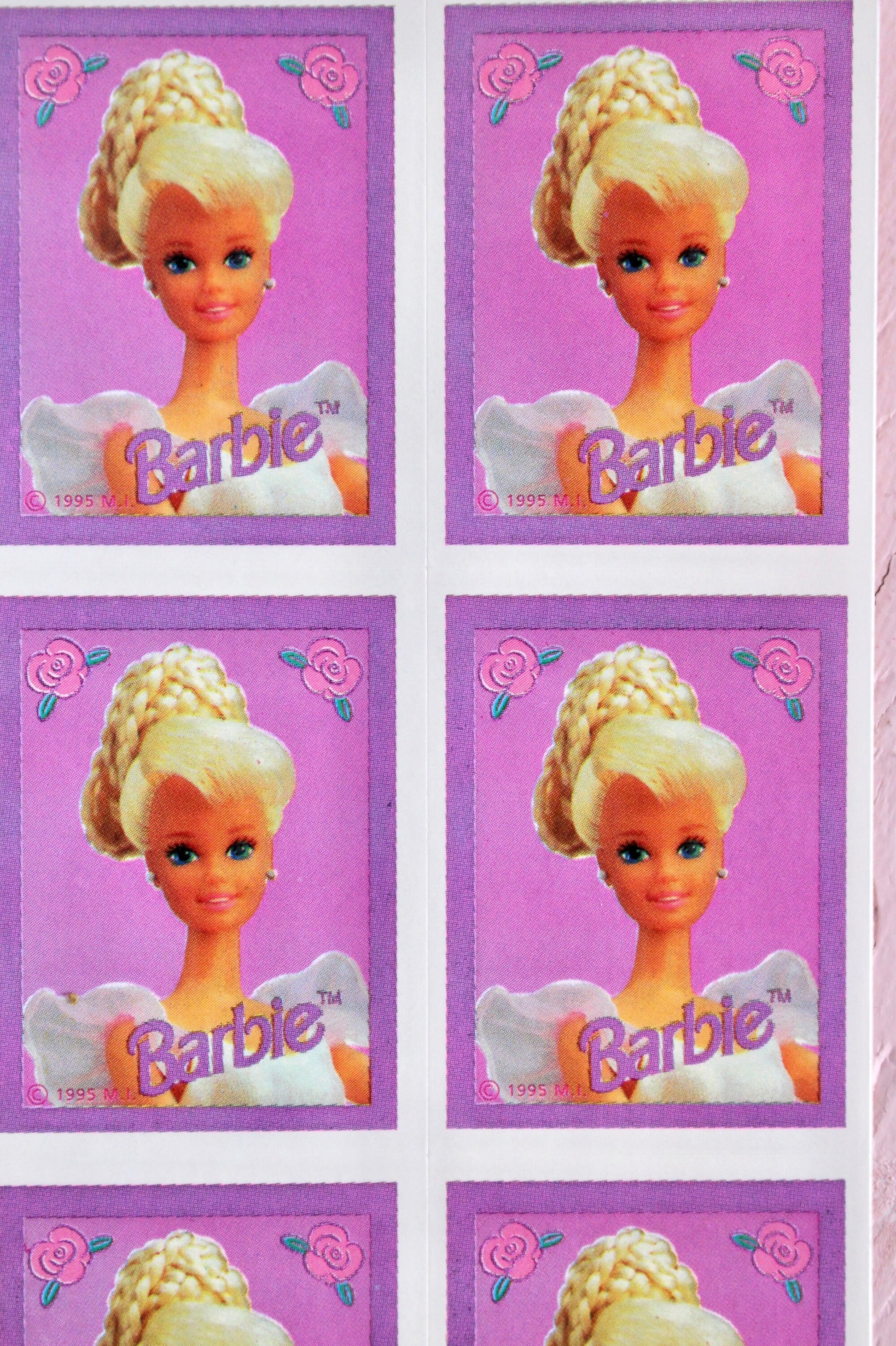 Vintage 90s Barbie Stickers, Pink Barbie Stickers, Retro Journal Stickers, 80s 90s Sticker Album Stickers, Barbie Art Stickers