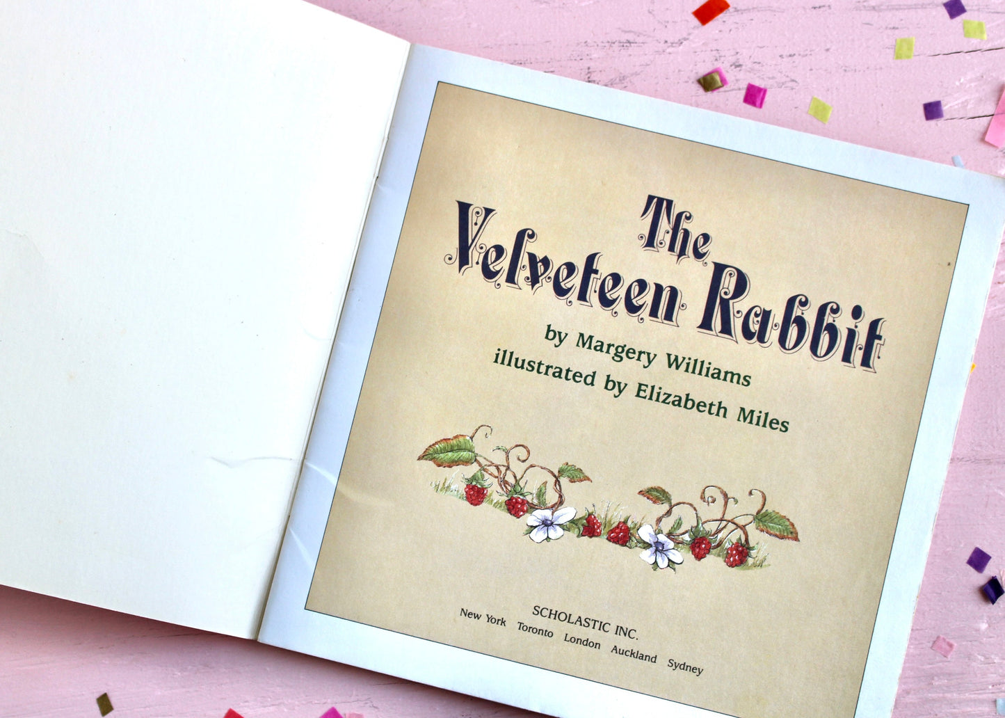 The Velveteen Rabbit Kids Softcover Easter Book, Margery Williams Bunny Kids Book, Easter Spring Basket Stuffer Gift