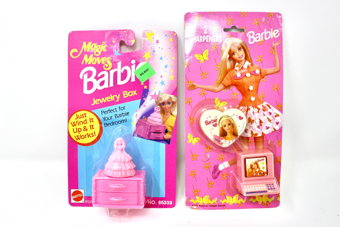 Barbie Magic Moves Jewelry Box, Vintage 90s Barbie Pencil Sharpeners, Choose Your Own, Barbie Stationary Dollhouse Accessories