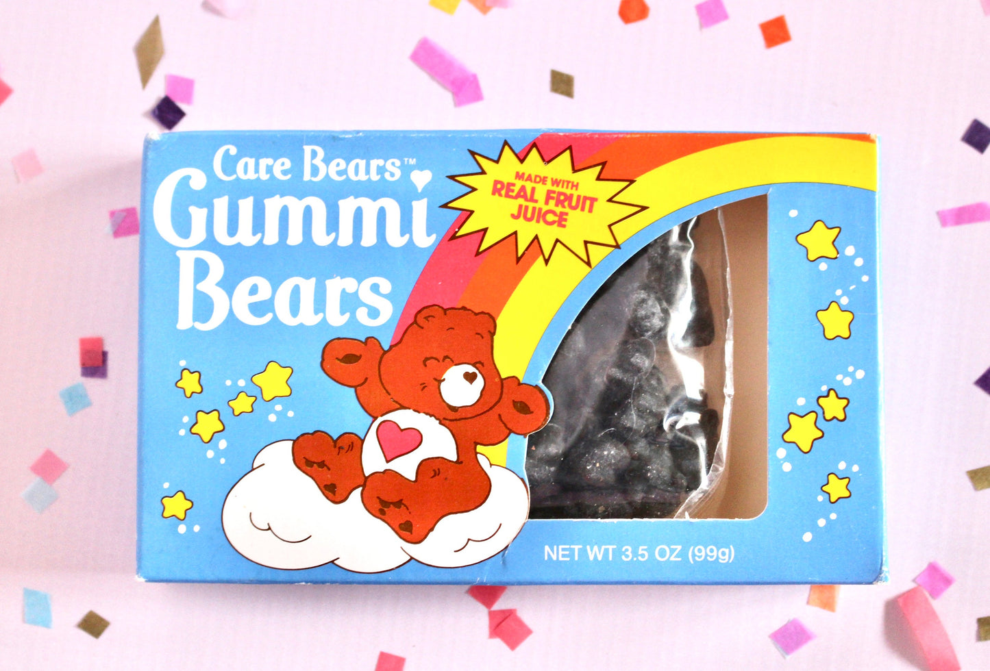 Care Bears Gummi Bears Box with Candies, 80s Vintage Care Bear Merchandise, Care Bear Collector Gummy Candy