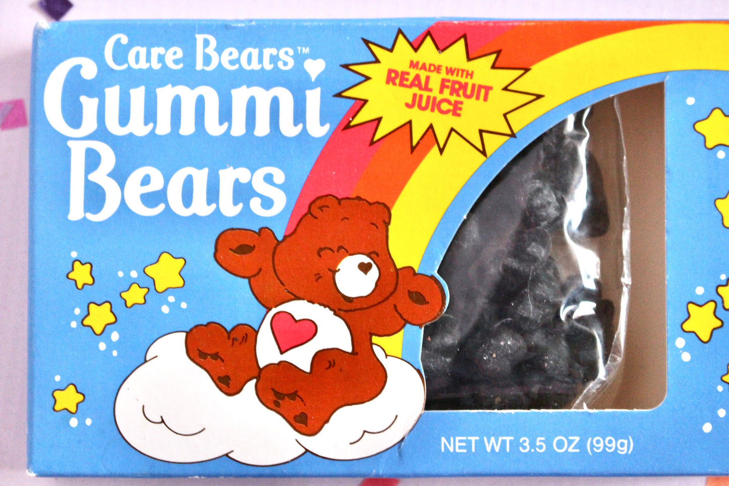 Care Bears Gummi Bears Box with Candies, 80s Vintage Care Bear Merchandise, Care Bear Collector Gummy Candy