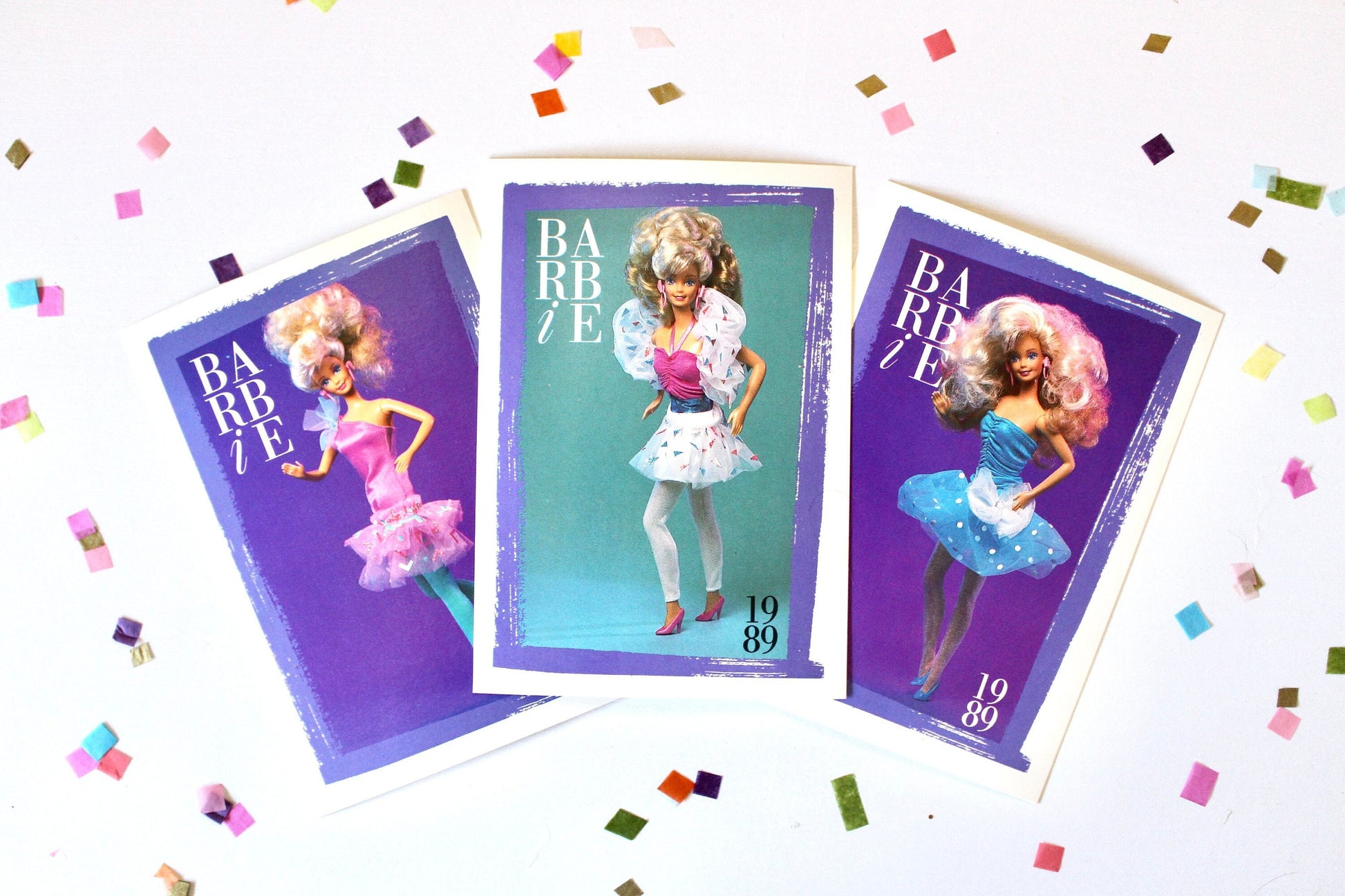 Style Magic Barbie Fashion Trading Card Set of 3, 80s Vintage 80s Barbie Fashion Cards