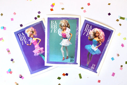 Style Magic Barbie Fashion Trading Card Set of 3, 80s Vintage 80s Barbie Fashion Cards