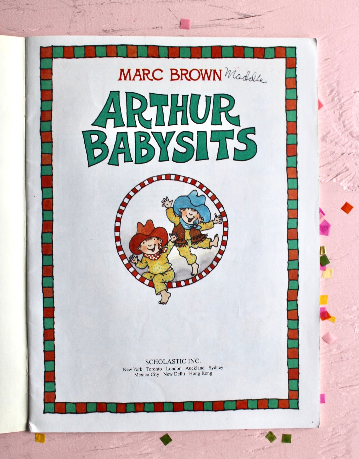 Arthur Babysits Softcover Book by Marc Brown, Vintage 80s 90s Arthur Kids Story Book, Retro Arthur Toys