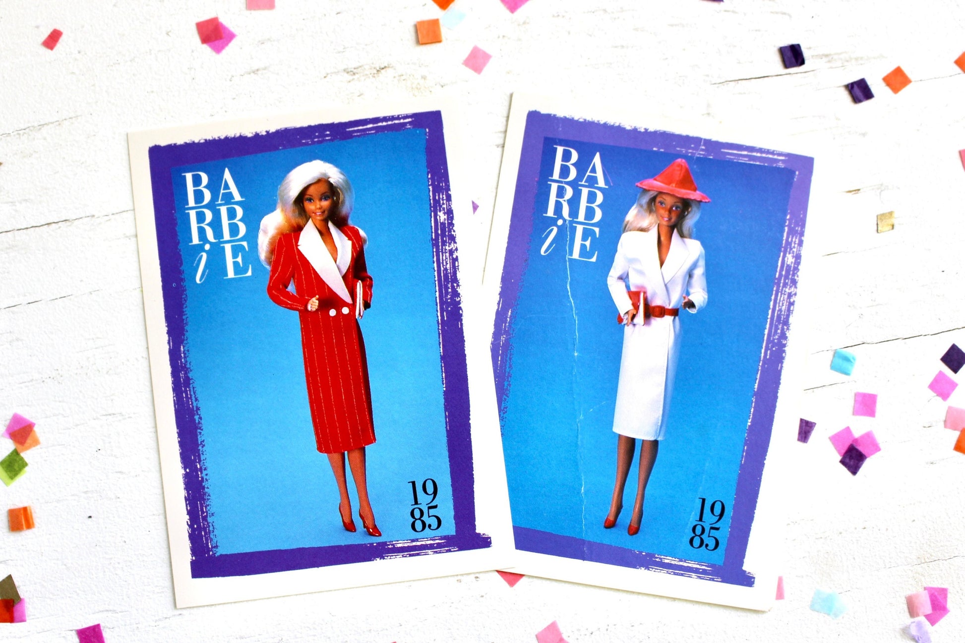 Twice As Nice Barbie Fashion Trading Card Set, Vintage 80s Superstar Barbie Fashion Cards