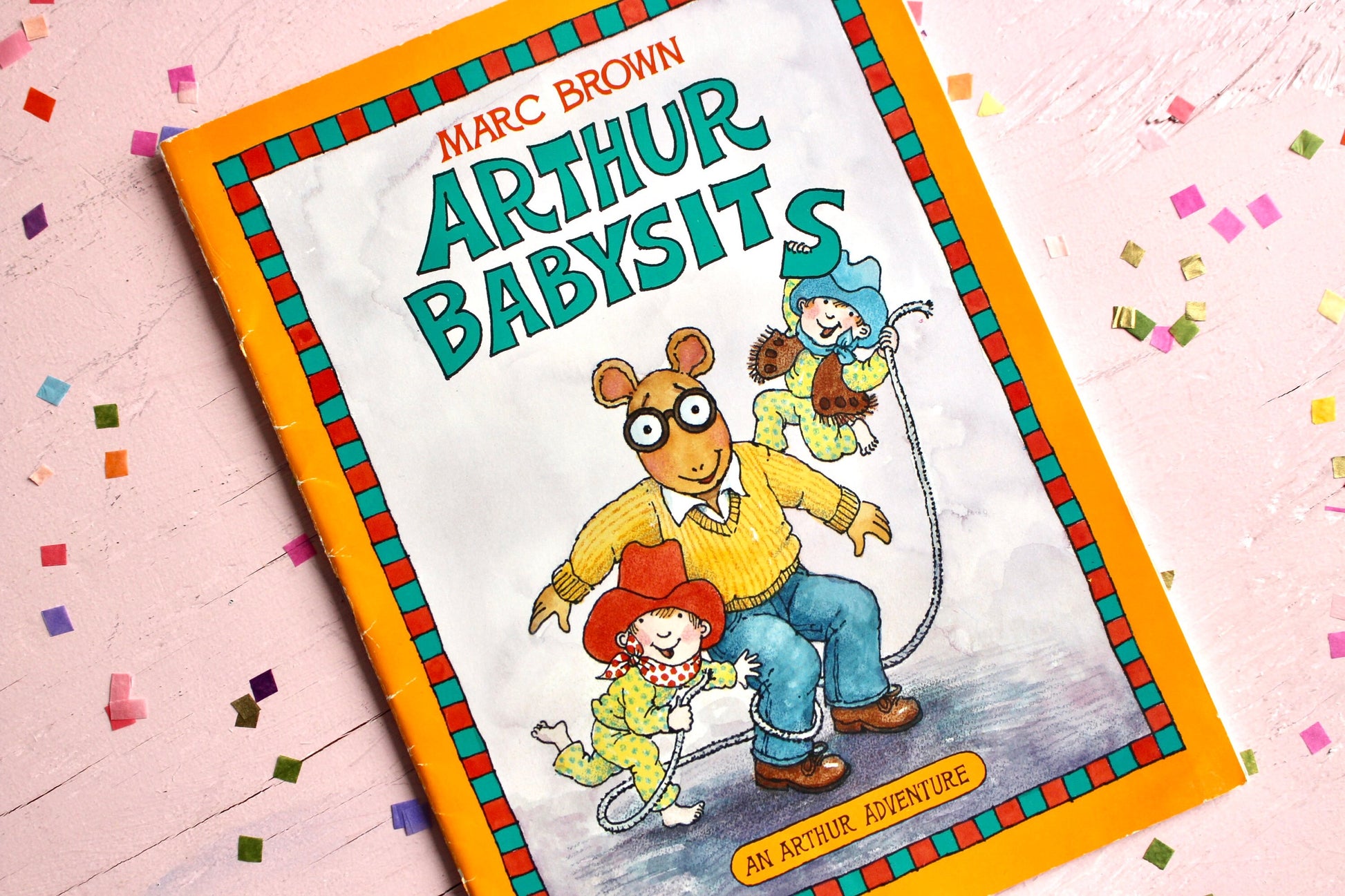 Arthur Babysits Softcover Book by Marc Brown, Vintage 80s 90s Arthur Kids Story Book, Retro Arthur Toys