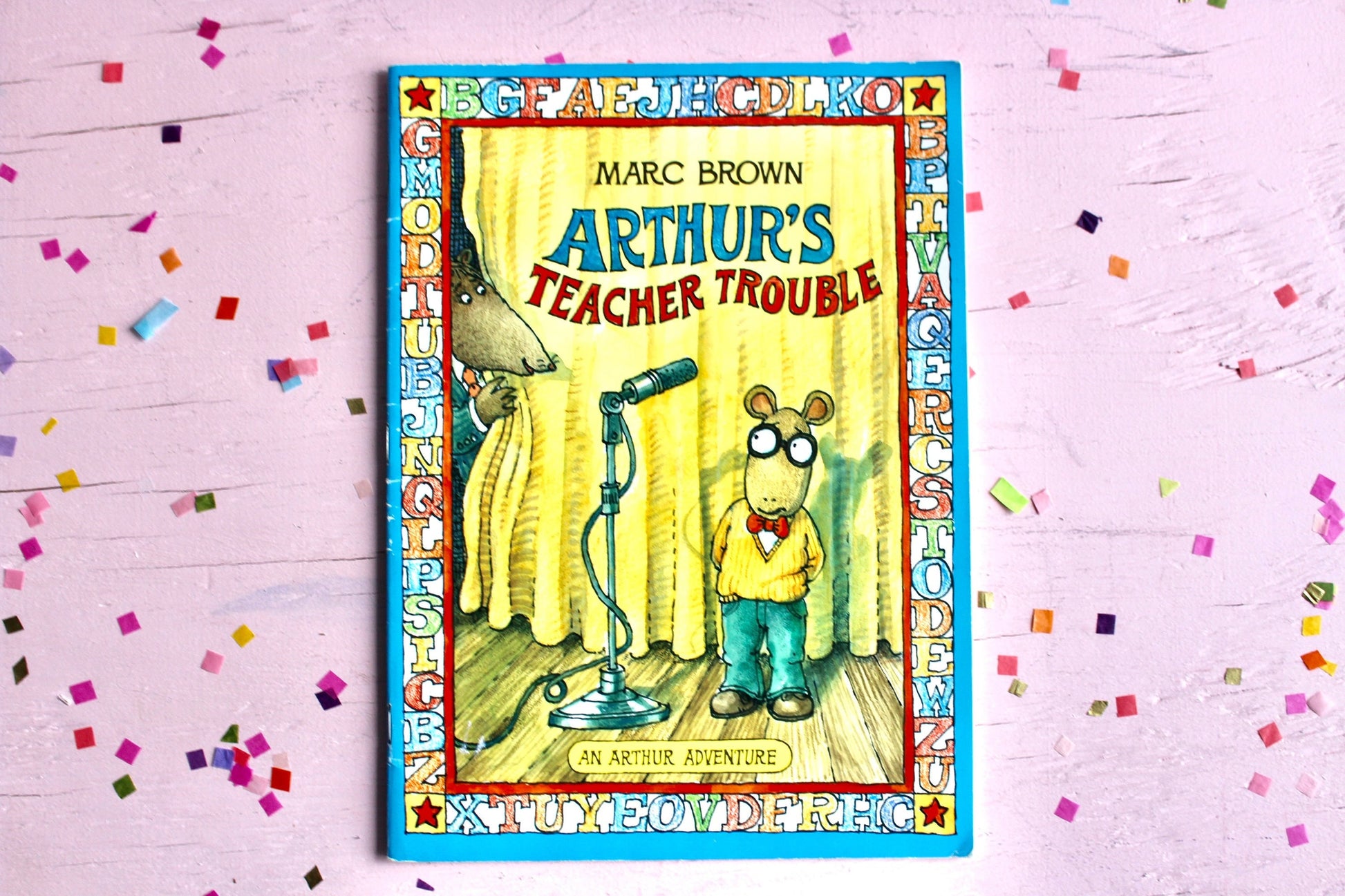 Arthur's Teacher Trouble Softcover Book by Marc Brown, Vintage 80s 90s Arthur Kids Story Book, Retro Arthur Toys