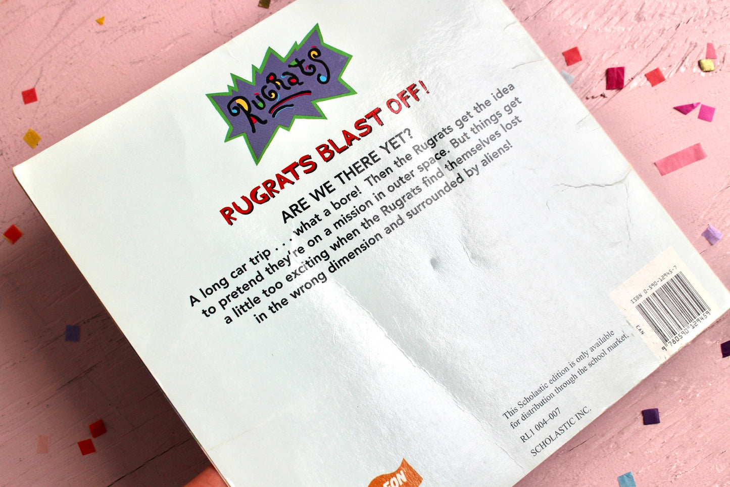 Rugrats Blast Off Softcover Book by Nickelodeon, Vintage 90s Rugrats Kids Story Book, Retro Rugrats Paper Toys