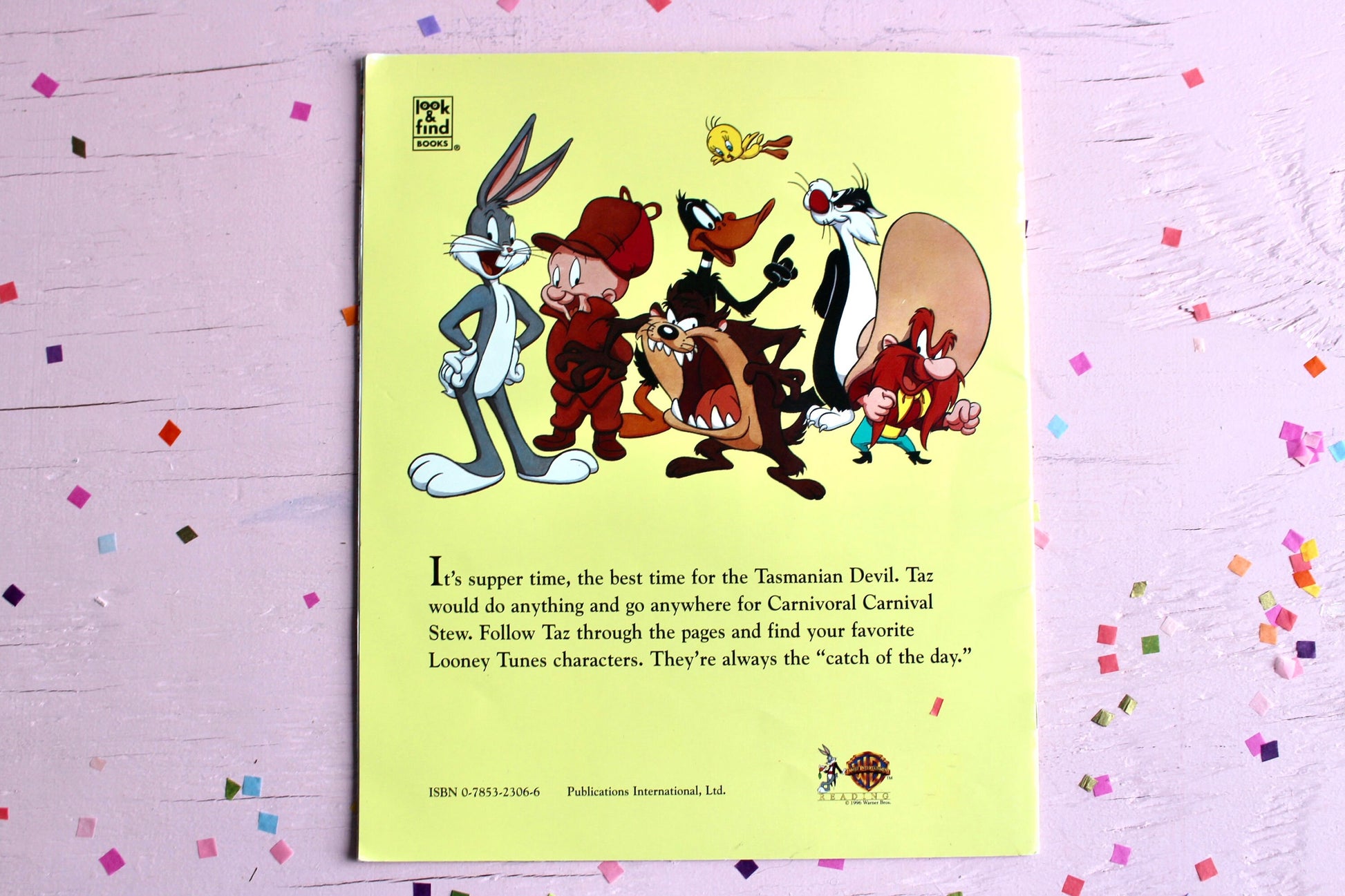 Tasmanian Devil Look and Find Softcover Kids Book, Vintage 90s Looney Tunes Search and Find Kids Activity Book, Where's Waldo Book