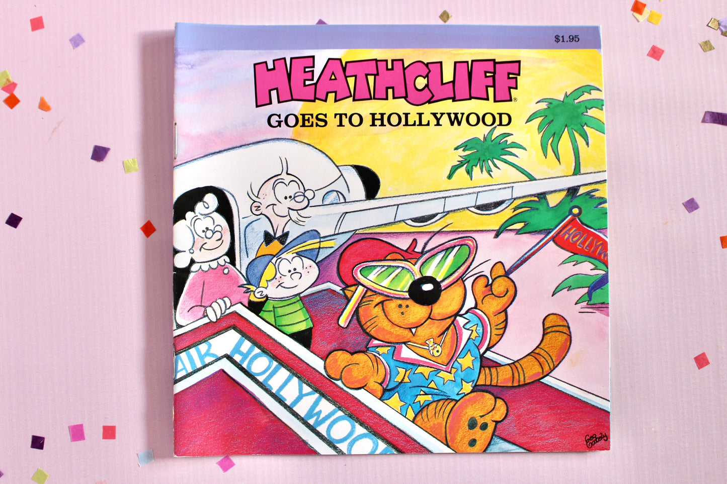 Heathcliff Kids Softcover Books, Choose Your Own, In Outer Space, Goes to Hollywood, Joins the Navy, Vintage 80s Heathcliff Cat Story Book