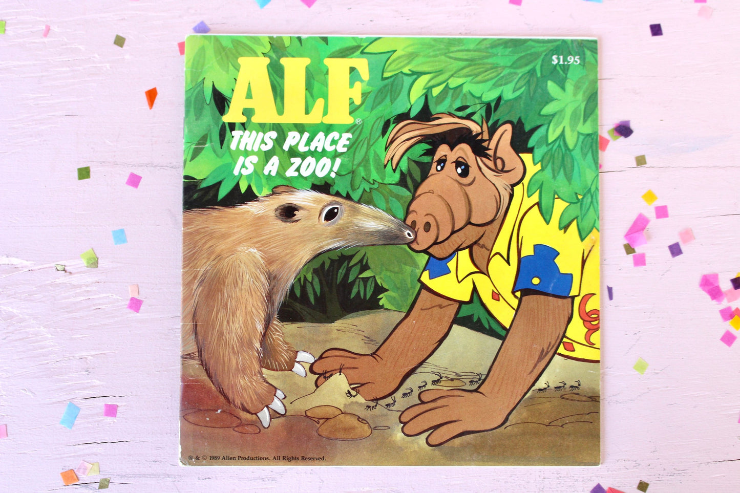 Alf Softcover Kids Book, This Place is a Zoo, Vintage 80s Alf Kids Zoo Story