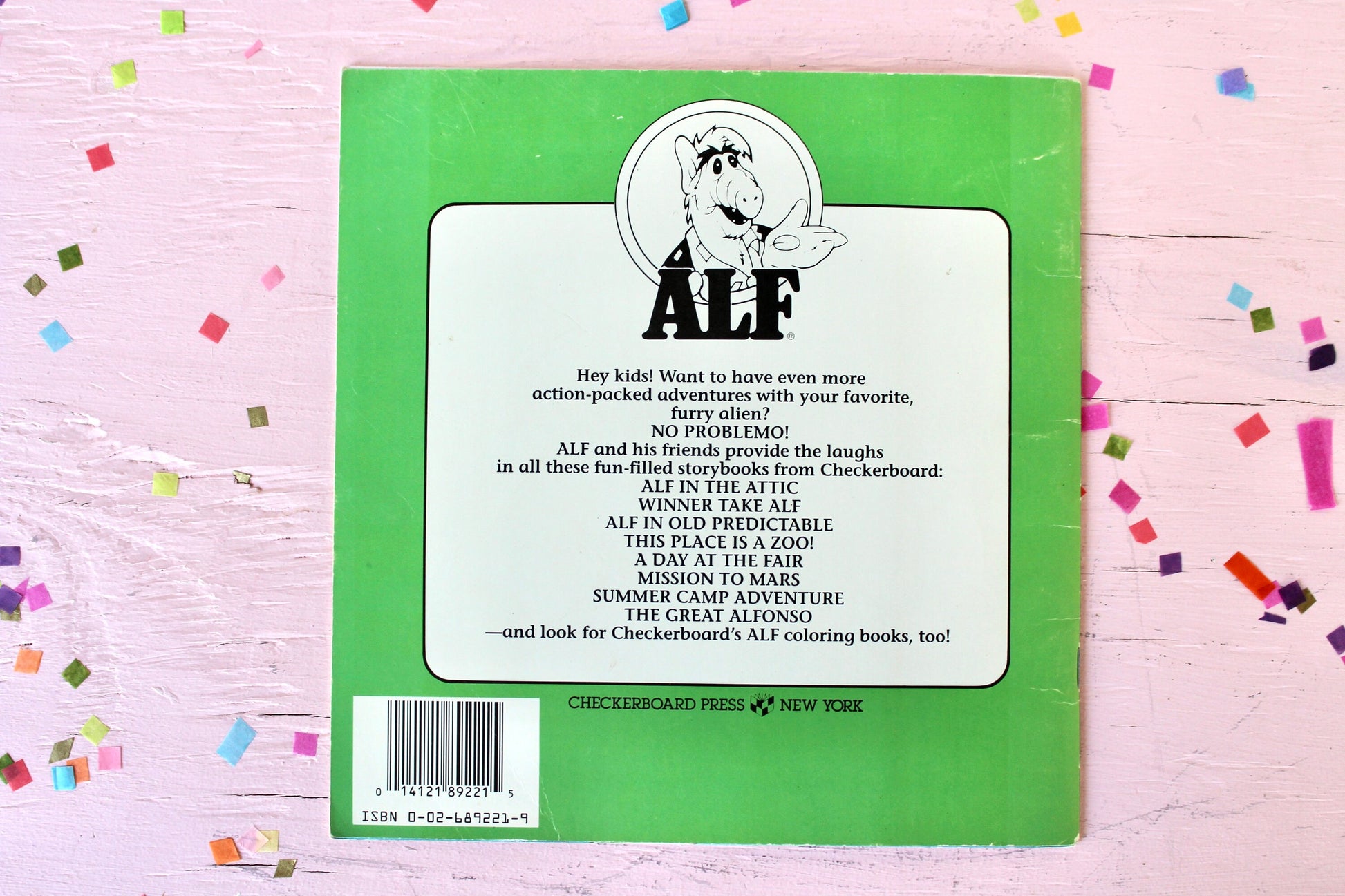 Alf Softcover Kids Book, This Place is a Zoo, Vintage 80s Alf Kids Zoo Story