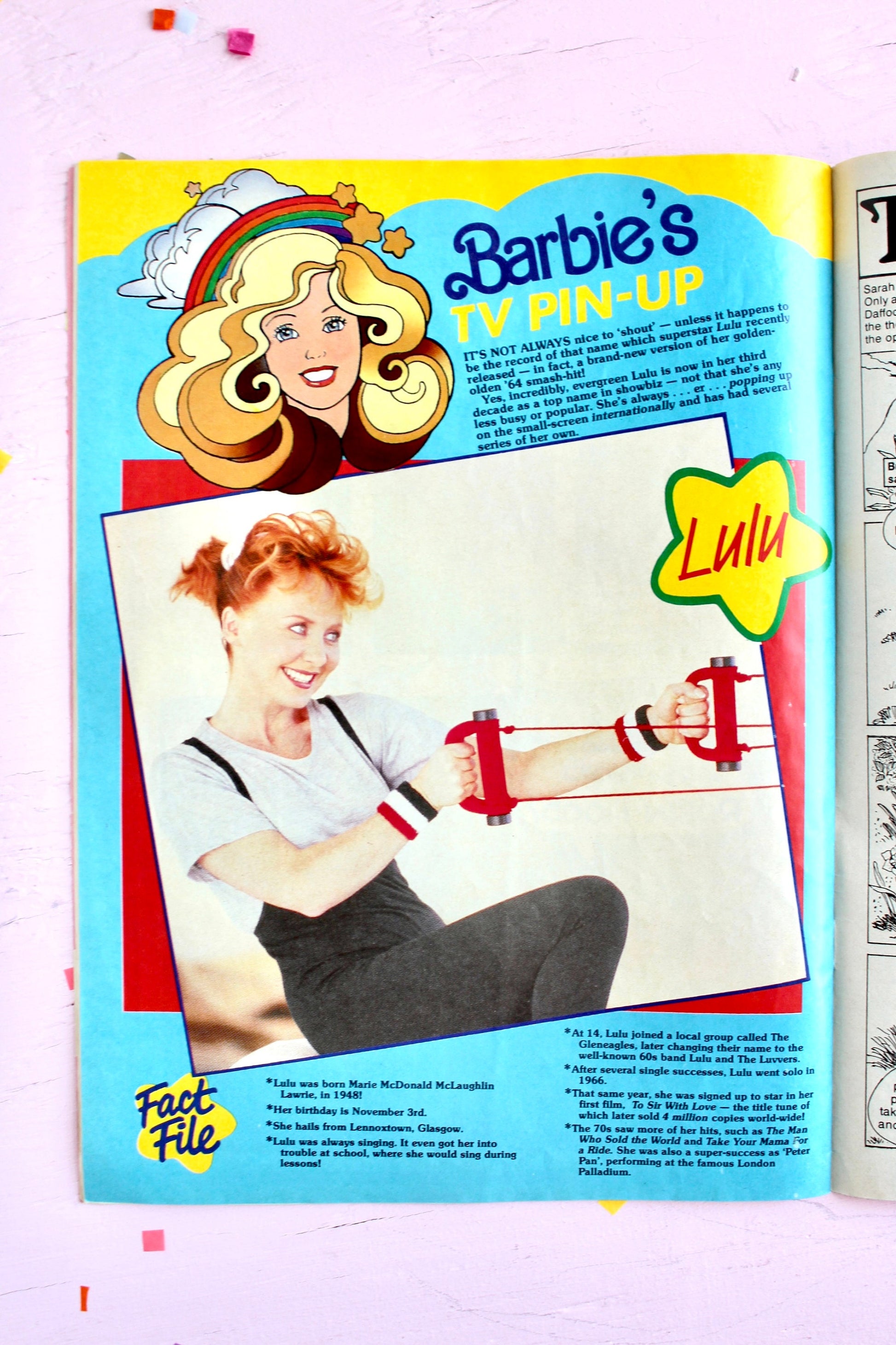 UK Barbie Magazine for Kids Issue 37, Vintage 80s European Barbie Friends Club Comic Book