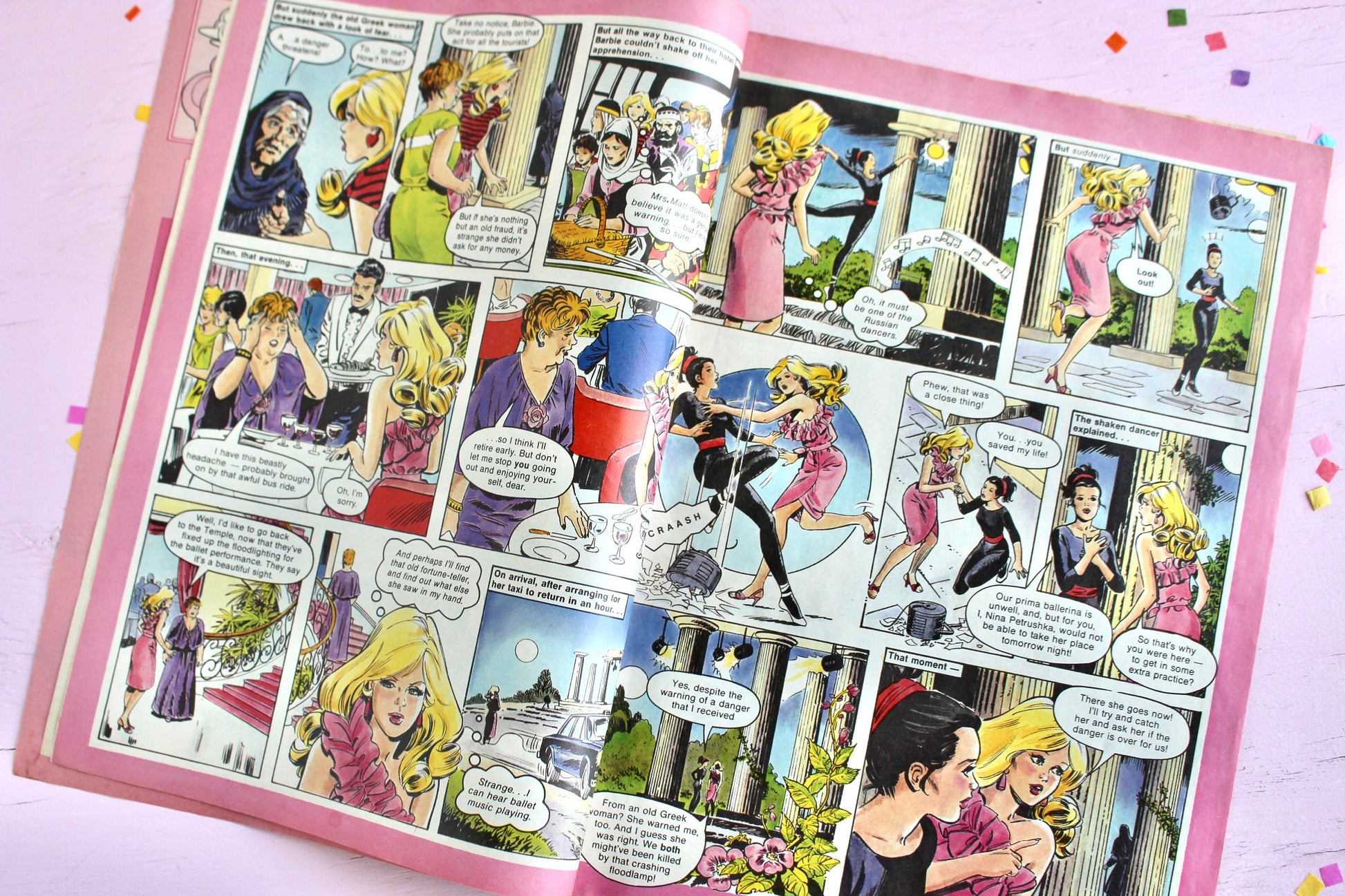 UK Barbie Barbie Magazine for Kids Issue 21, Vintage 80s European Barbie Friends Club Comic Book