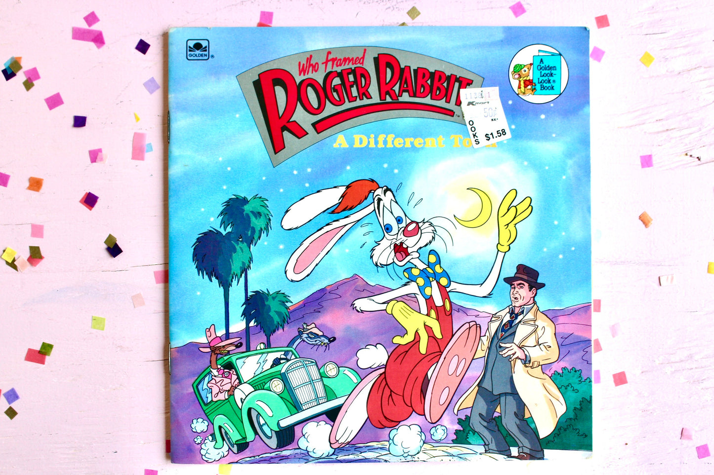 Roger Rabbit A Different Toon Kids Softcover Book, Vintage 80s Who Framed Roger Rabbit Toy Story