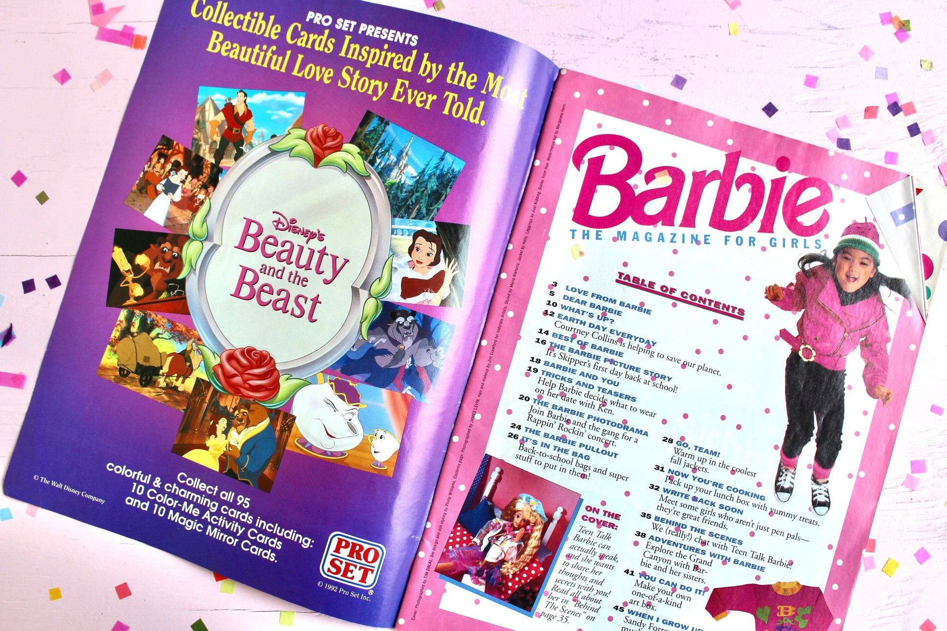 Vintage Teen Talk Barbie Magazine for Kids, 90s Kids Barbie Comic, Retro Barbie Ads Activity Book