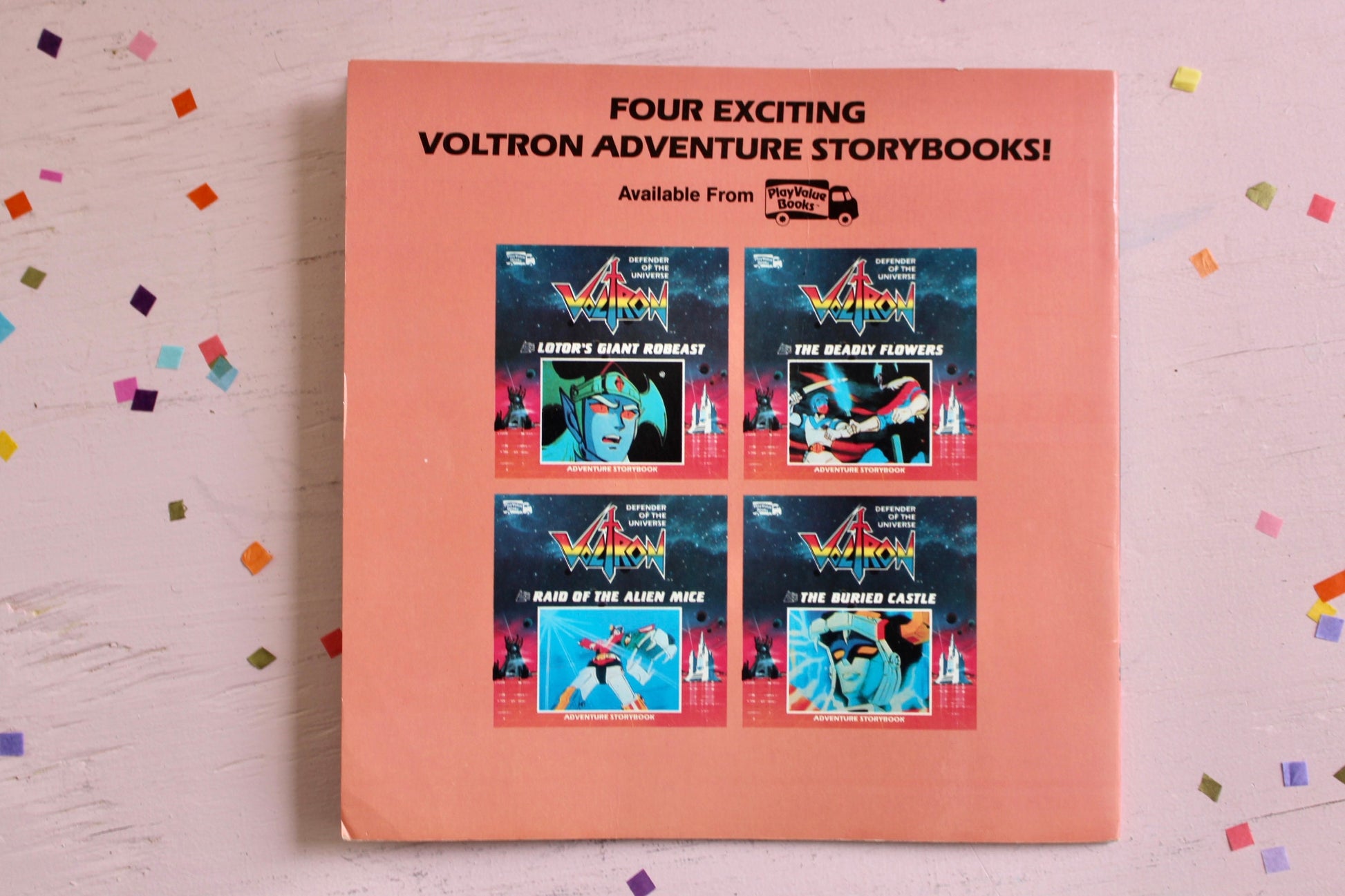 Voltron Softcover Kids Book, Raid of the Alien Mice, Vintage 80s Voltron Kids Toy