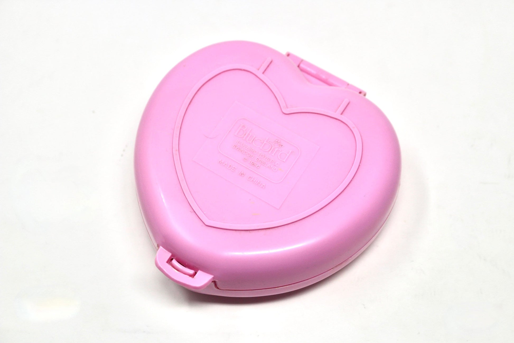 Polly Pocket Perfect Playroom Pink Quilted Heart Compact Set, Vintage Baby Nursery Miniature Polly Toys, 90s Bluebird Babysitting Collection