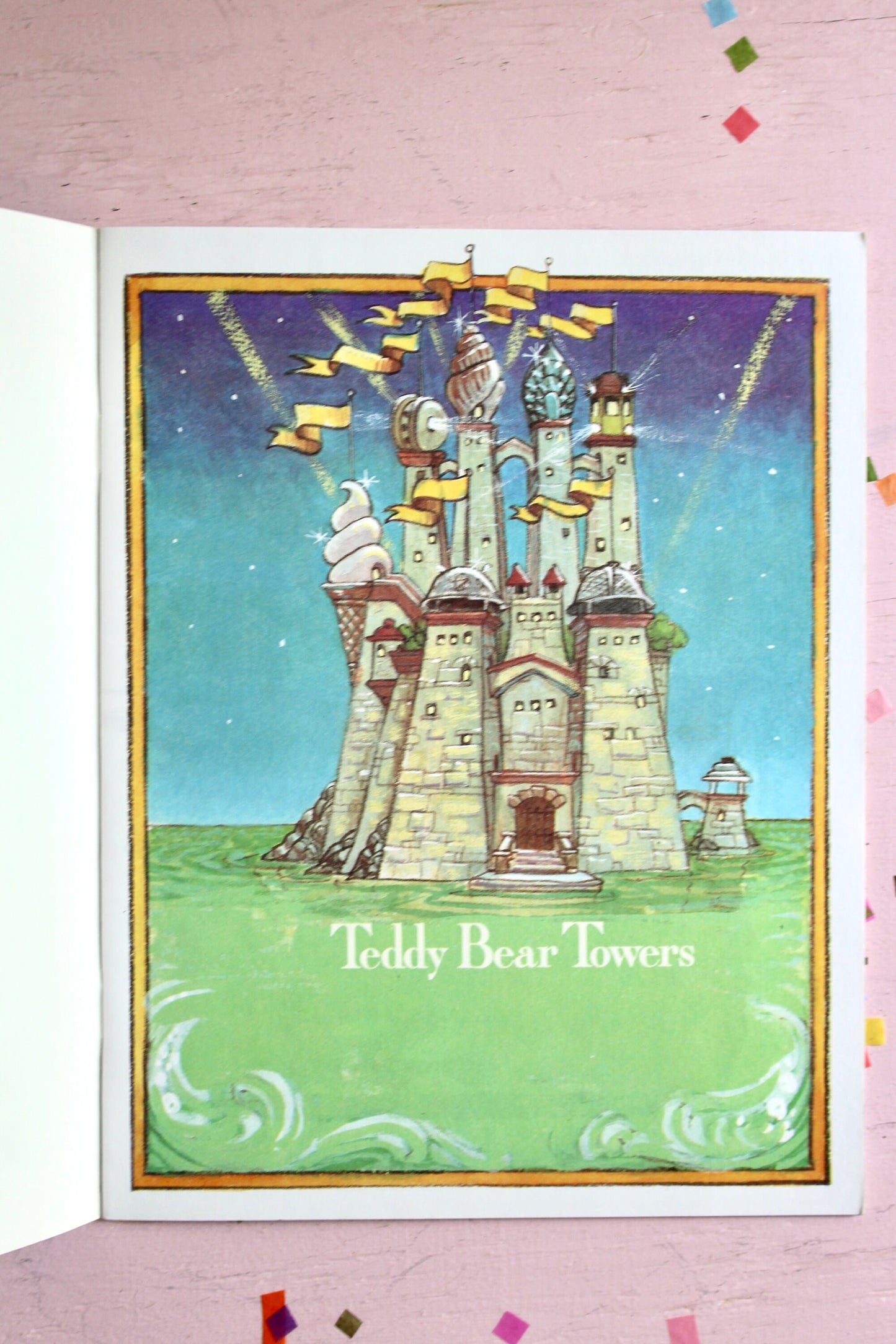 Teddy Bear Towers Softcover Book, Vintage 80s Kids Bedtime Story, Retro Kids Bedtime Book Gift