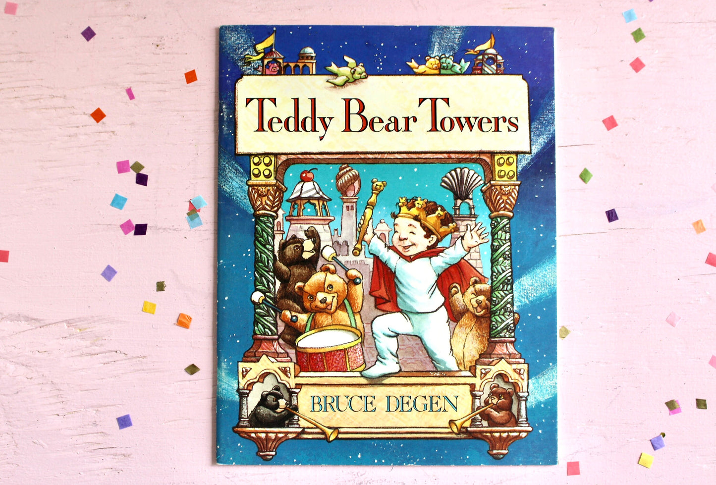 Teddy Bear Towers Softcover Book, Vintage 80s Kids Bedtime Story, Retro Kids Bedtime Book Gift