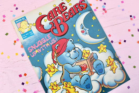 UK Care Bear Comic Book, 80s Vintage Care Bear Magazine, Marvel Care Bear Comic, Bedtime Care Bear Ads Games Toys