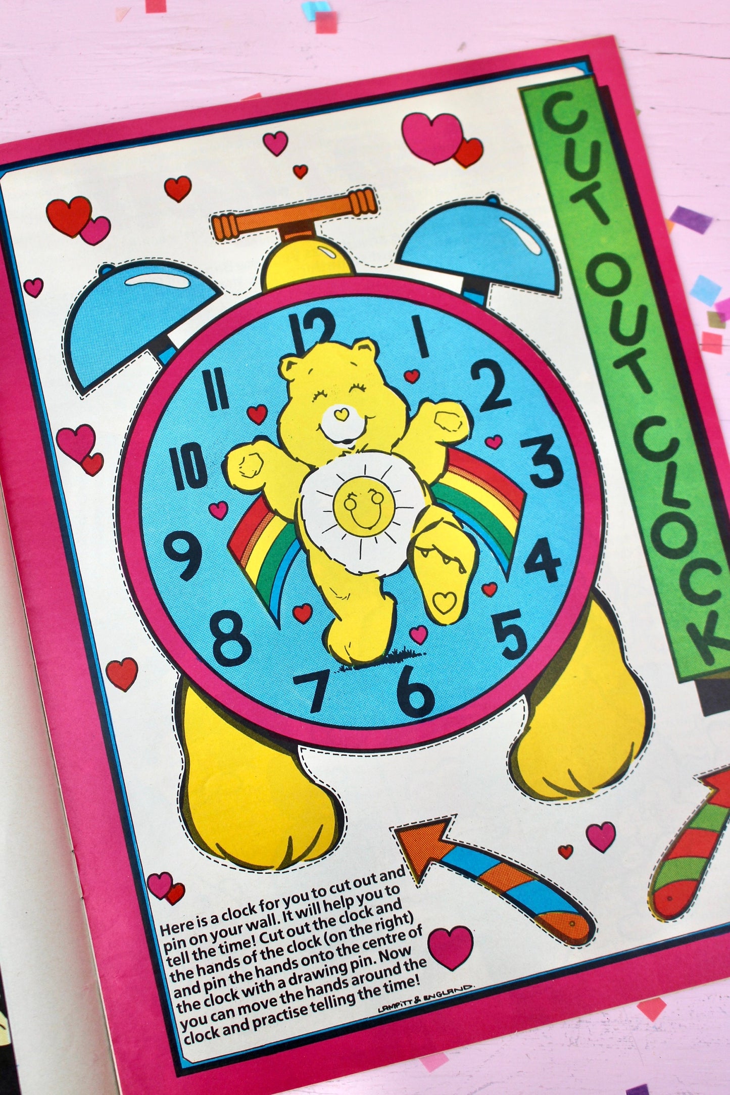 UK Care Bear Comic Book, 80s Vintage Care Bear Magazine, Marvel Care Bear Comic, Bedtime Care Bear Ads Games Toys