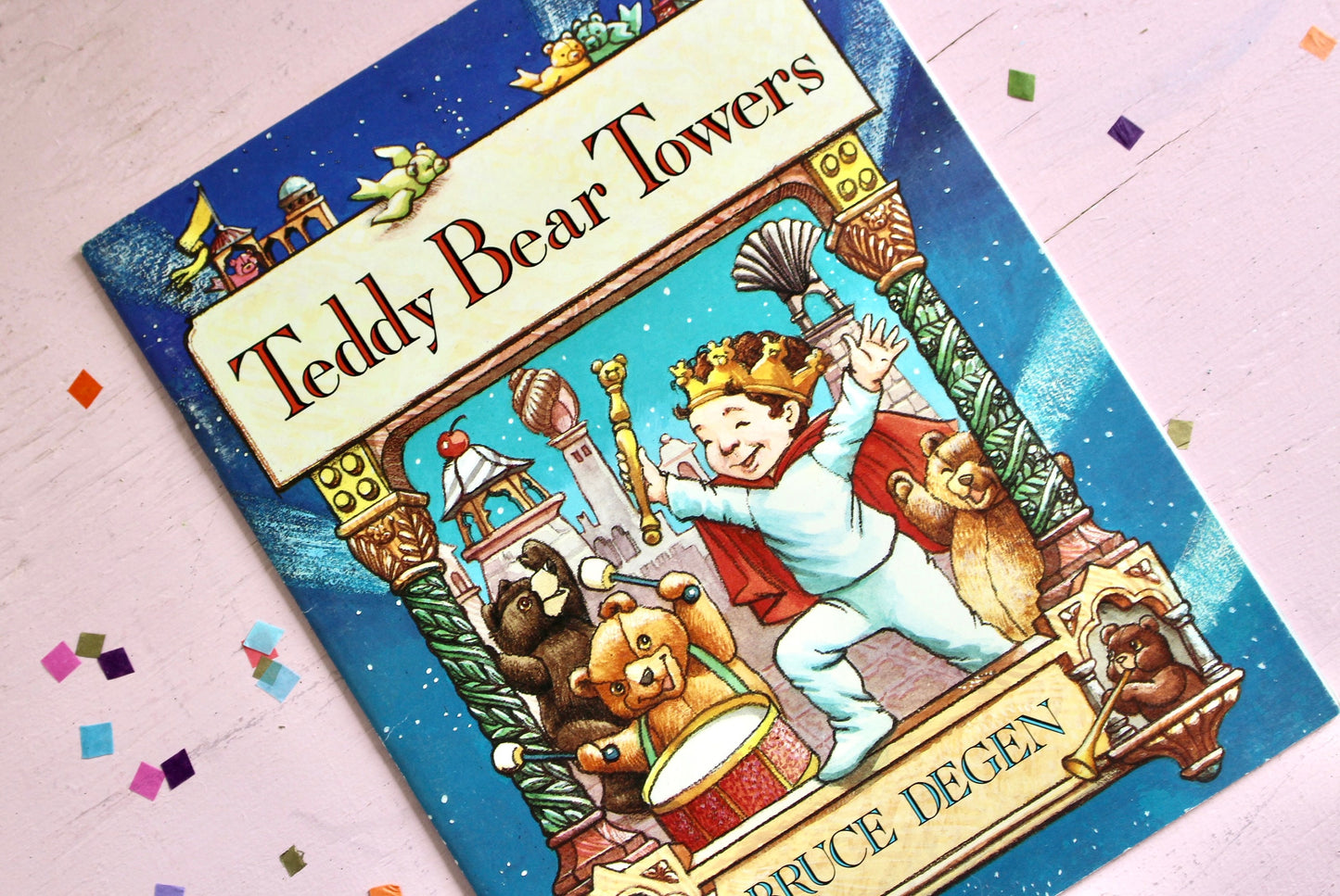 Teddy Bear Towers Softcover Book, Vintage 80s Kids Bedtime Story, Retro Kids Bedtime Book Gift