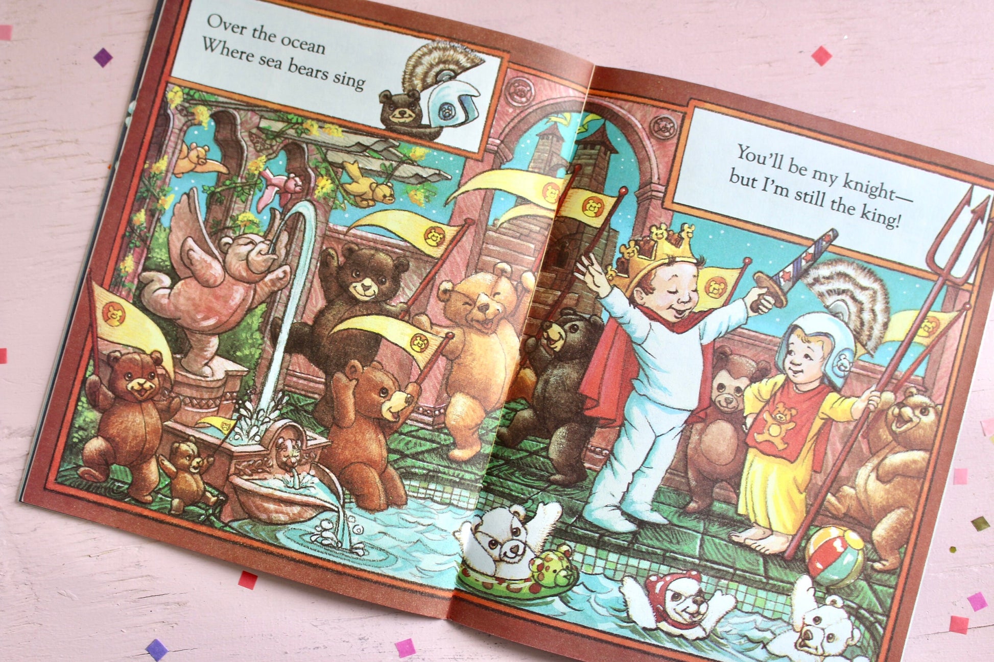 Teddy Bear Towers Softcover Book, Vintage 80s Kids Bedtime Story, Retro Kids Bedtime Book Gift