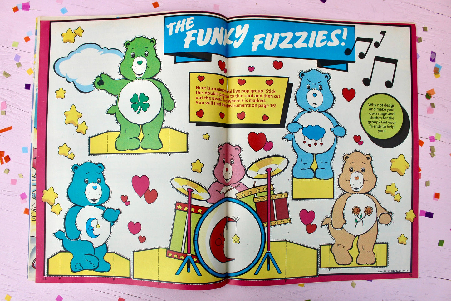 UK Care Bear Comic Book, 80s Vintage Care Bear Magazine, Marvel Care Bear Comic, Champ Care Bear Ads Games Toys