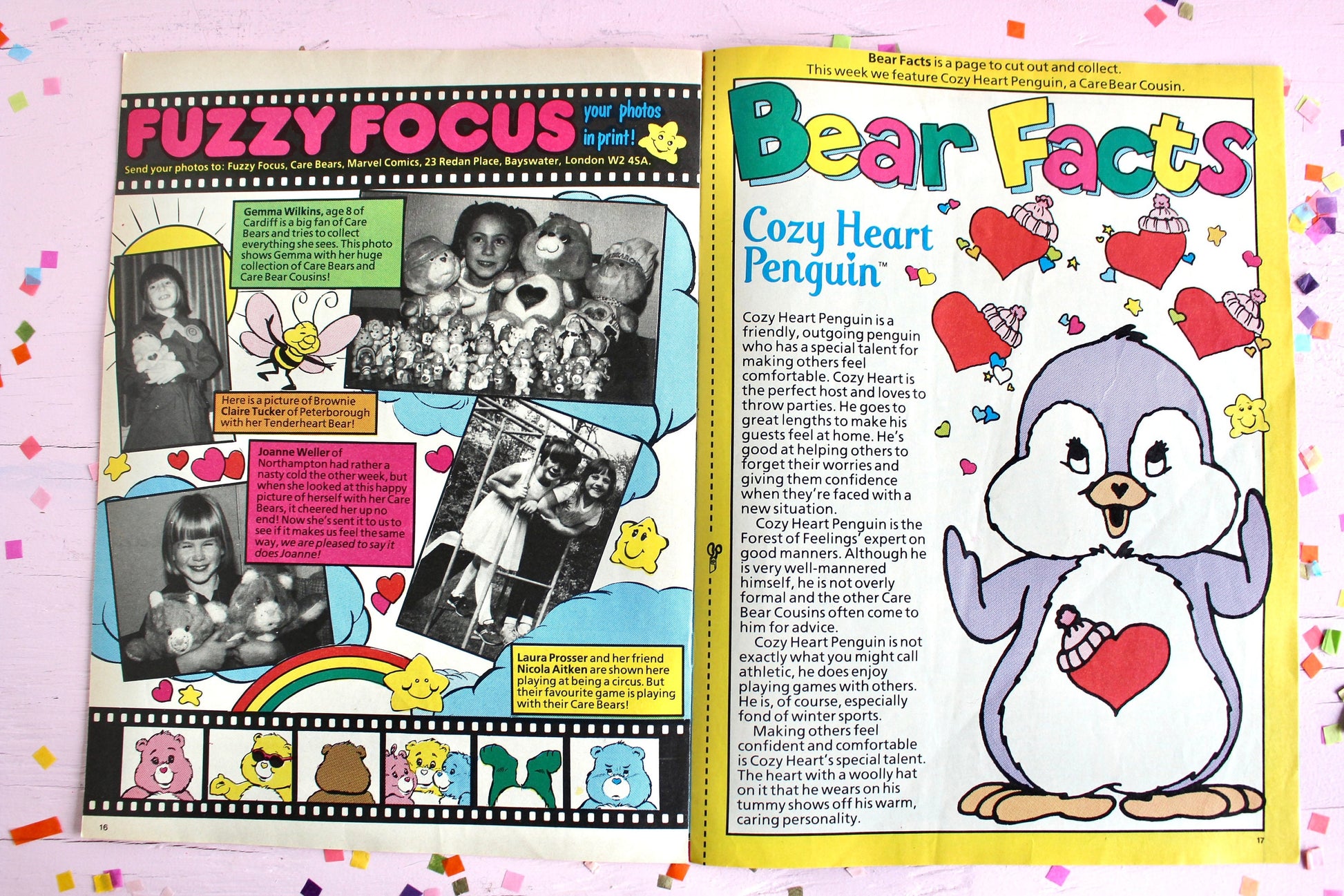 UK Care Bear Comic Book, 80s Vintage Care Bear Magazine, Marvel Care Bear Comic, Easter Spring Care Bear Ads Games Toys