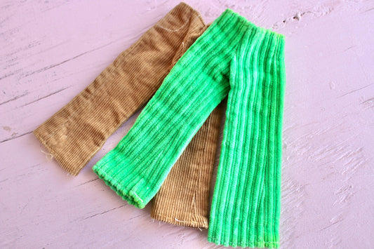 Vintage 70s Ken Doll Corduroy Pants, Choose Your Own, Retro Boho Hippie Ken Doll Fashion Clothes, 70s Vintage Ken Doll Lot