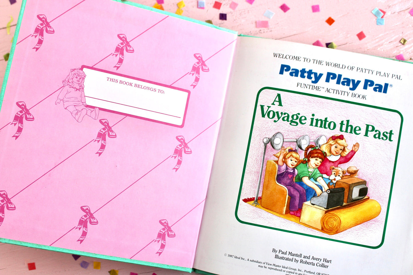 Patty Play Pal Hardcover Book, A Voyage Into the Past, Vintage 80s Patty Play Pal Doll Kids Toy, History Christopher Columbus Book