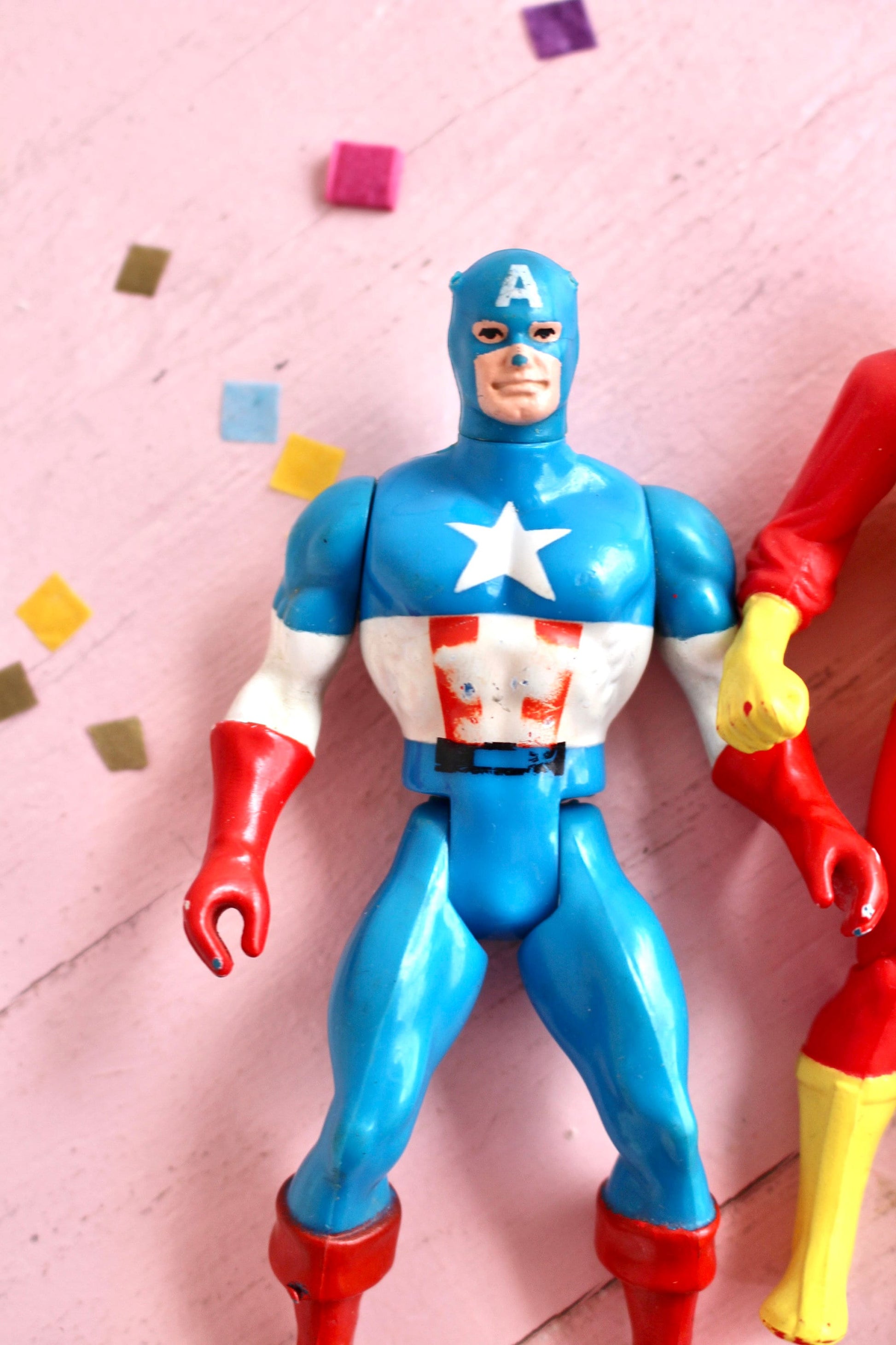 DC Marvel Action Figure Toys, Choose Your Own, Aquaman, Captain America, Firestorm, Vintage 1980s Boy Superhero Action Figures