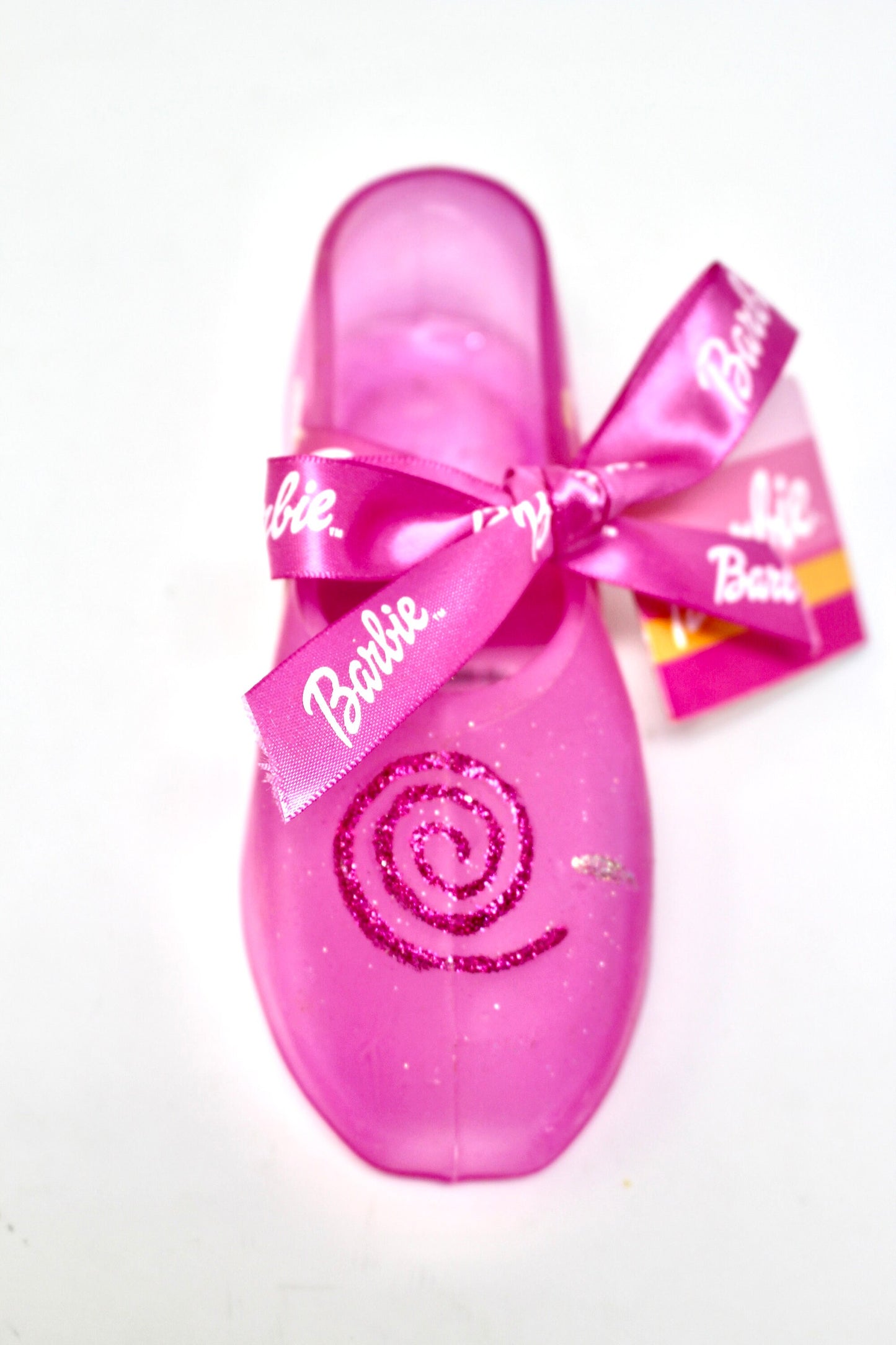 Barbie Nutcracker Pink Glass Slipper Shoe, 2000s Candy Barbie Merchandise, Vintage Y2K Barbie Collectible Figure