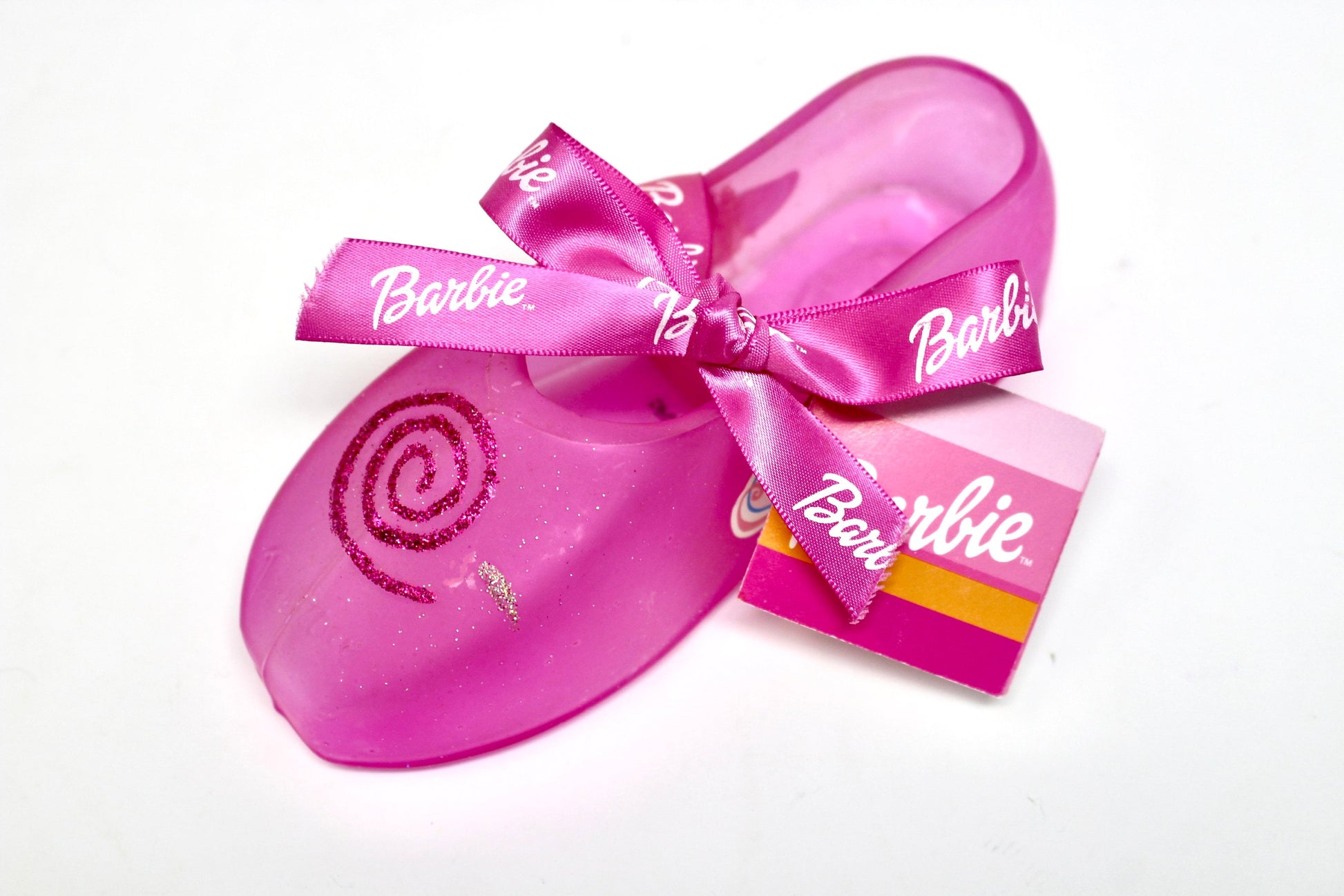 Barbie Nutcracker Pink Glass Slipper Shoe, 2000s Candy Barbie Merchandise, Vintage Y2K Barbie Collectible Figure