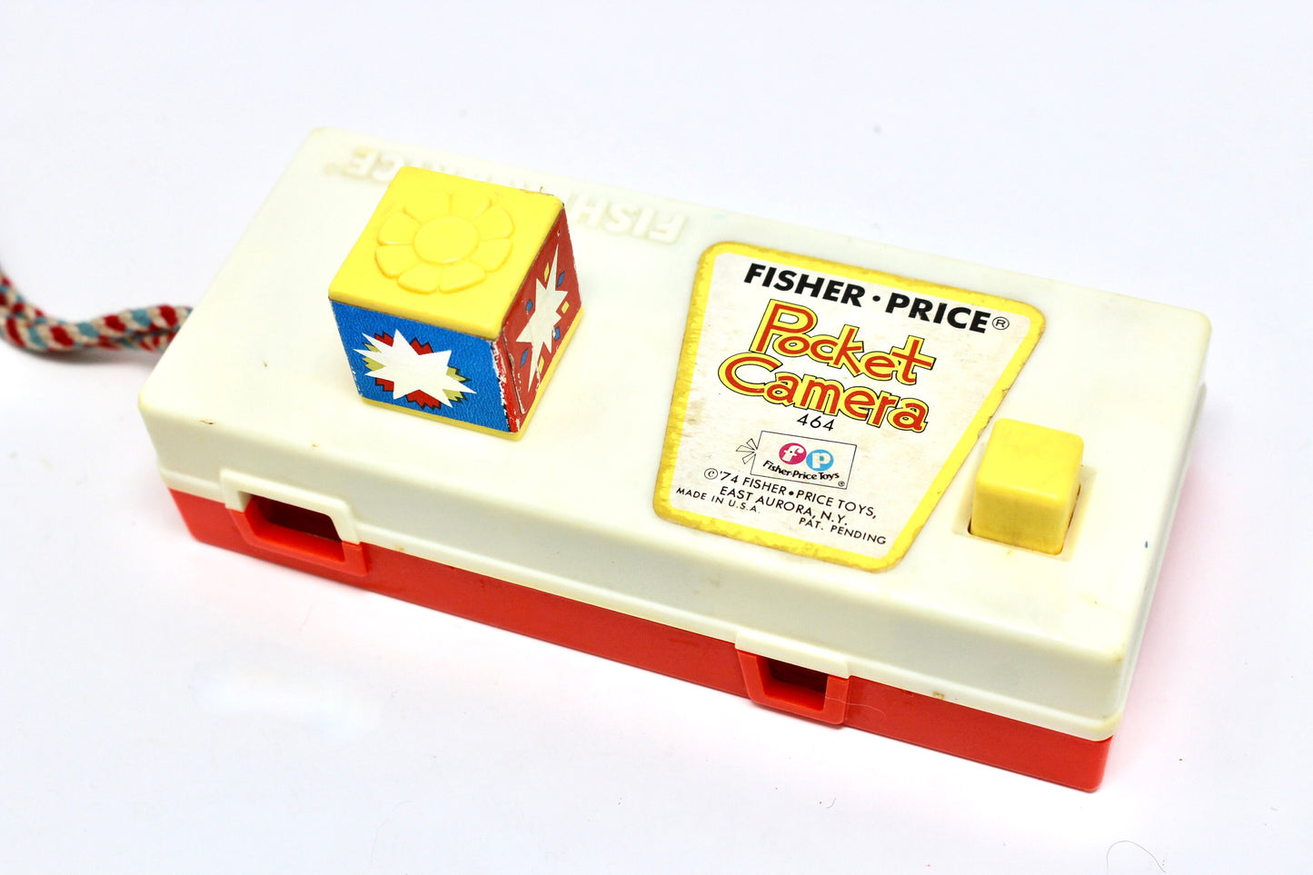 Fisher Price Pocket Camera, Vintage 1970s Fisher Price Animal Zoo Pretend Play Camera, Retro Toy Room Decor