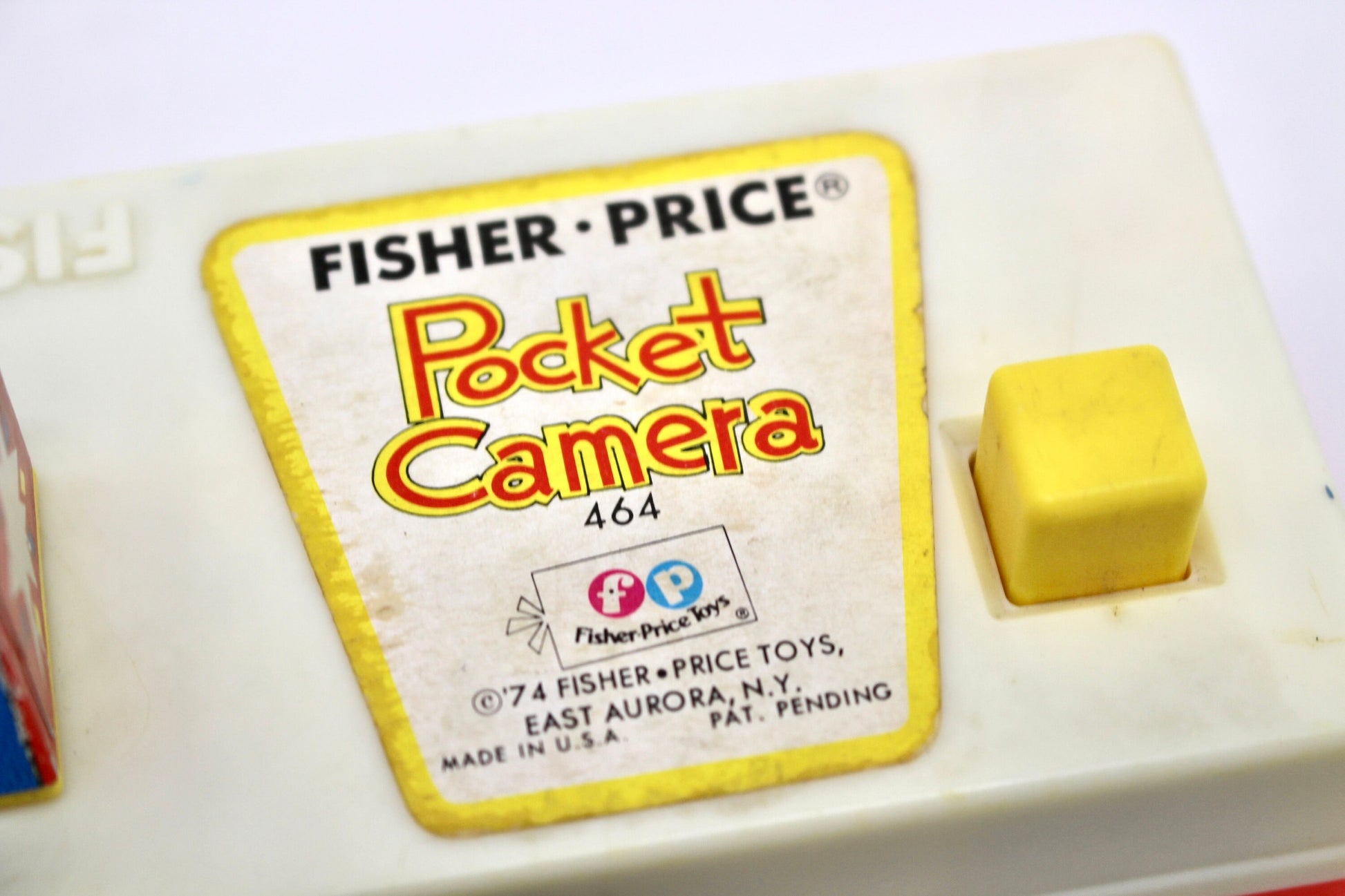 Fisher Price Pocket Camera, Vintage 1970s Fisher Price Animal Zoo Pretend Play Camera, Retro Toy Room Decor