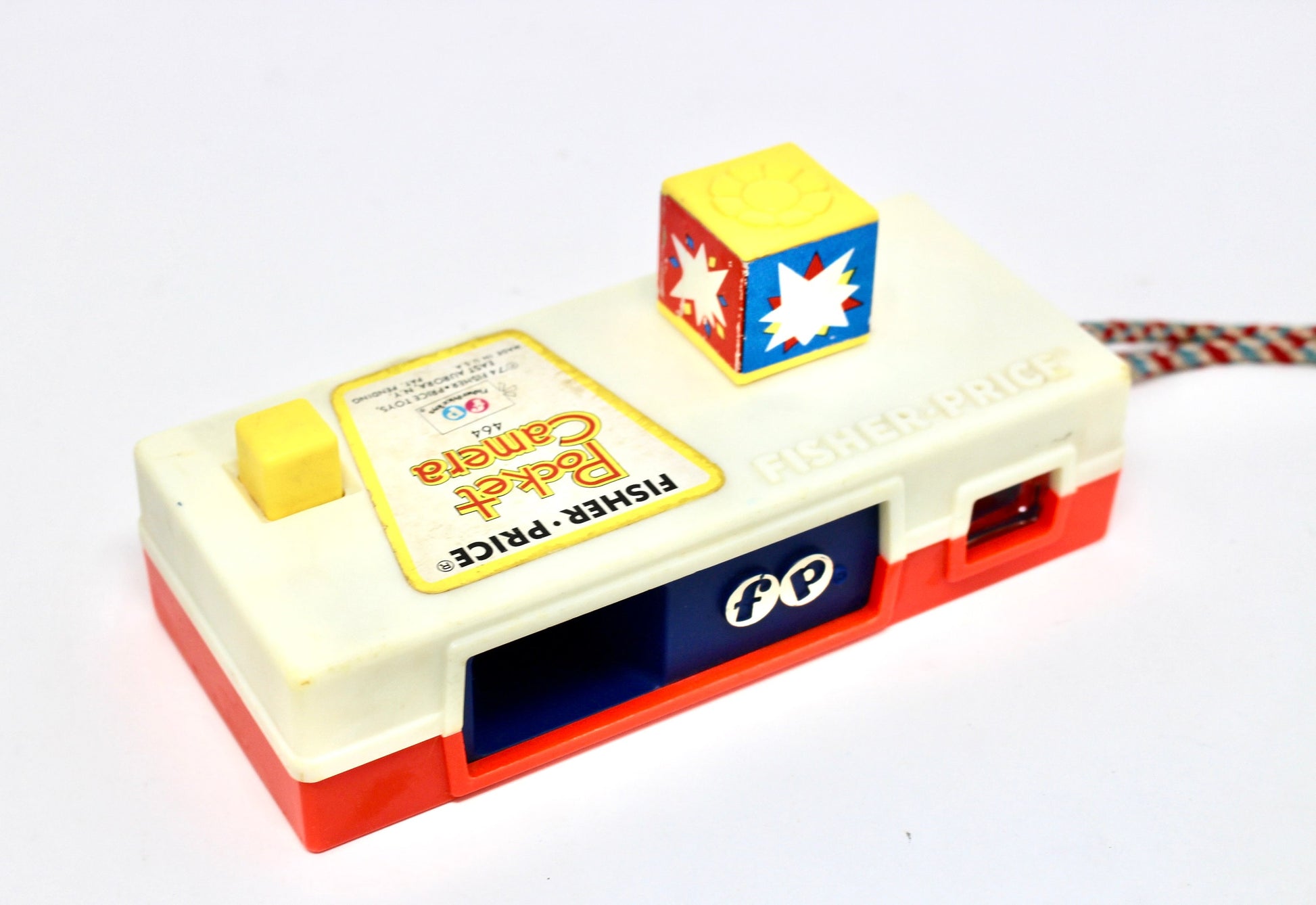 Fisher Price Pocket Camera, Vintage 1970s Fisher Price Animal Zoo Pretend Play Camera, Retro Toy Room Decor