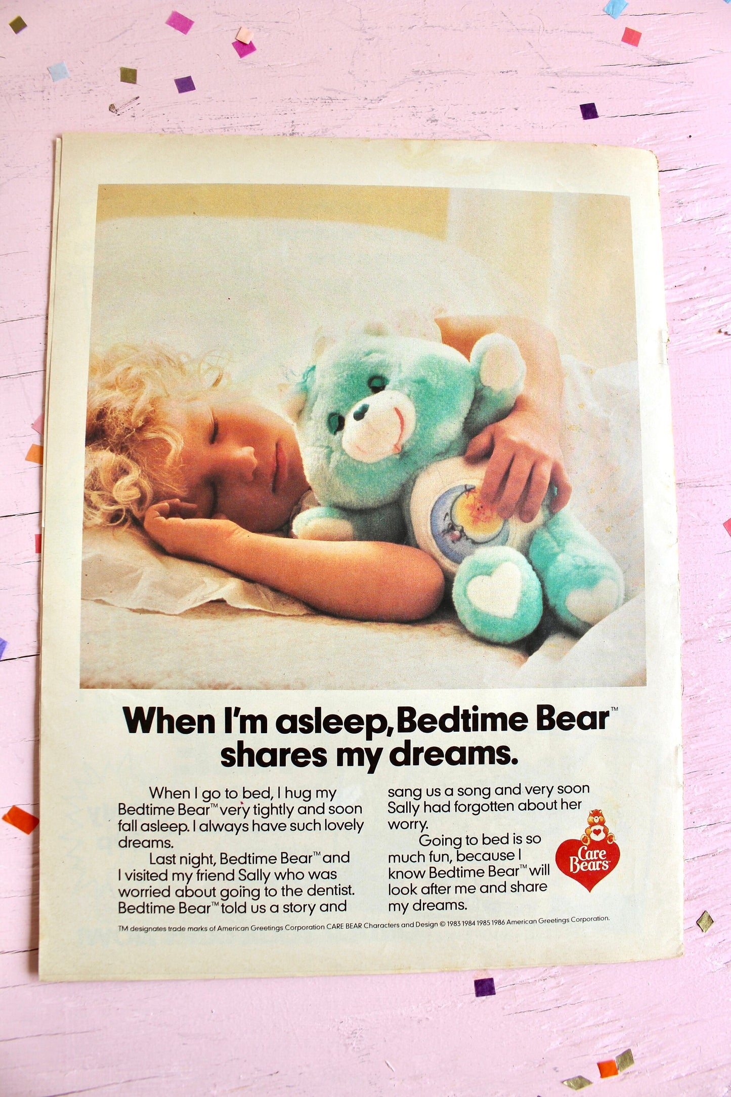 UK Share Care Bear Marvel Comic Book, 80s Vintage Care Bear Magazine, Earth Day Spring, Rare Strawberry Shortcake Comic