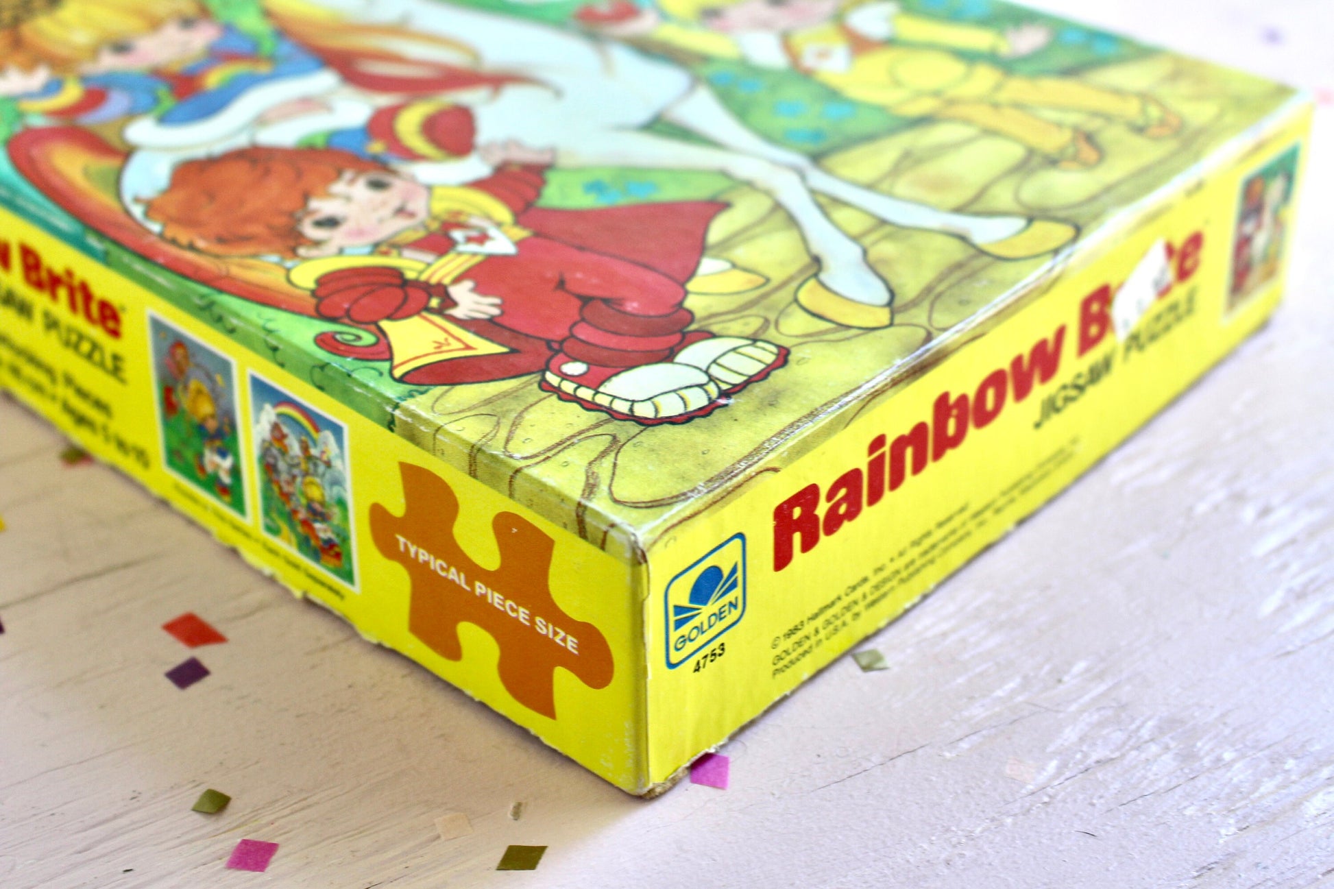 Rainbow Brite Apple Tree Jigsaw Puzzle, Vintage 80s Rainbow Brite Color Kids Puzzle Toy, Retro Rainbow Brite Toy Room Decor