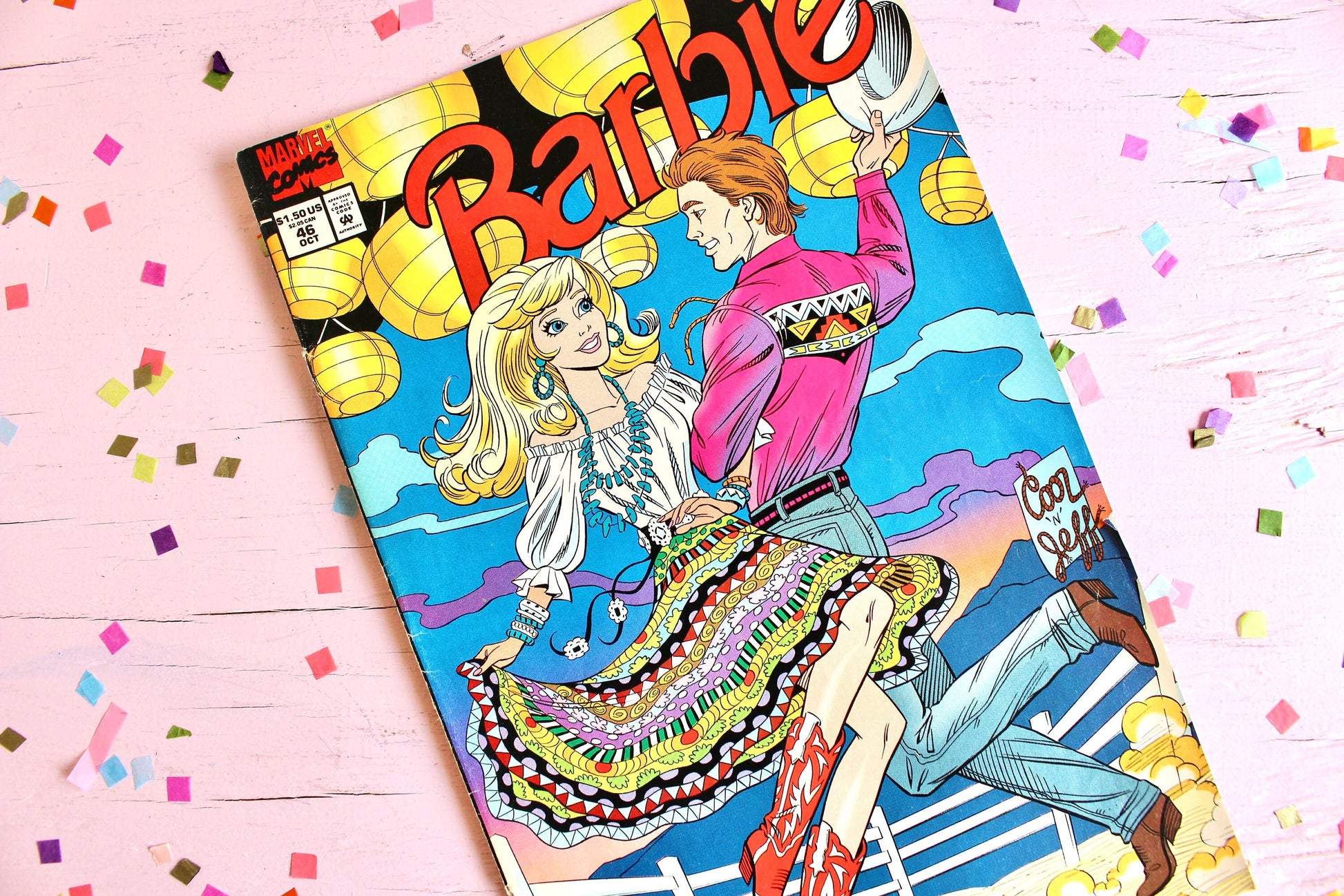 Barbie Fashion Marvel Comic Book October 1994, Vintage 90s Barbie Doll Magazine with Ads