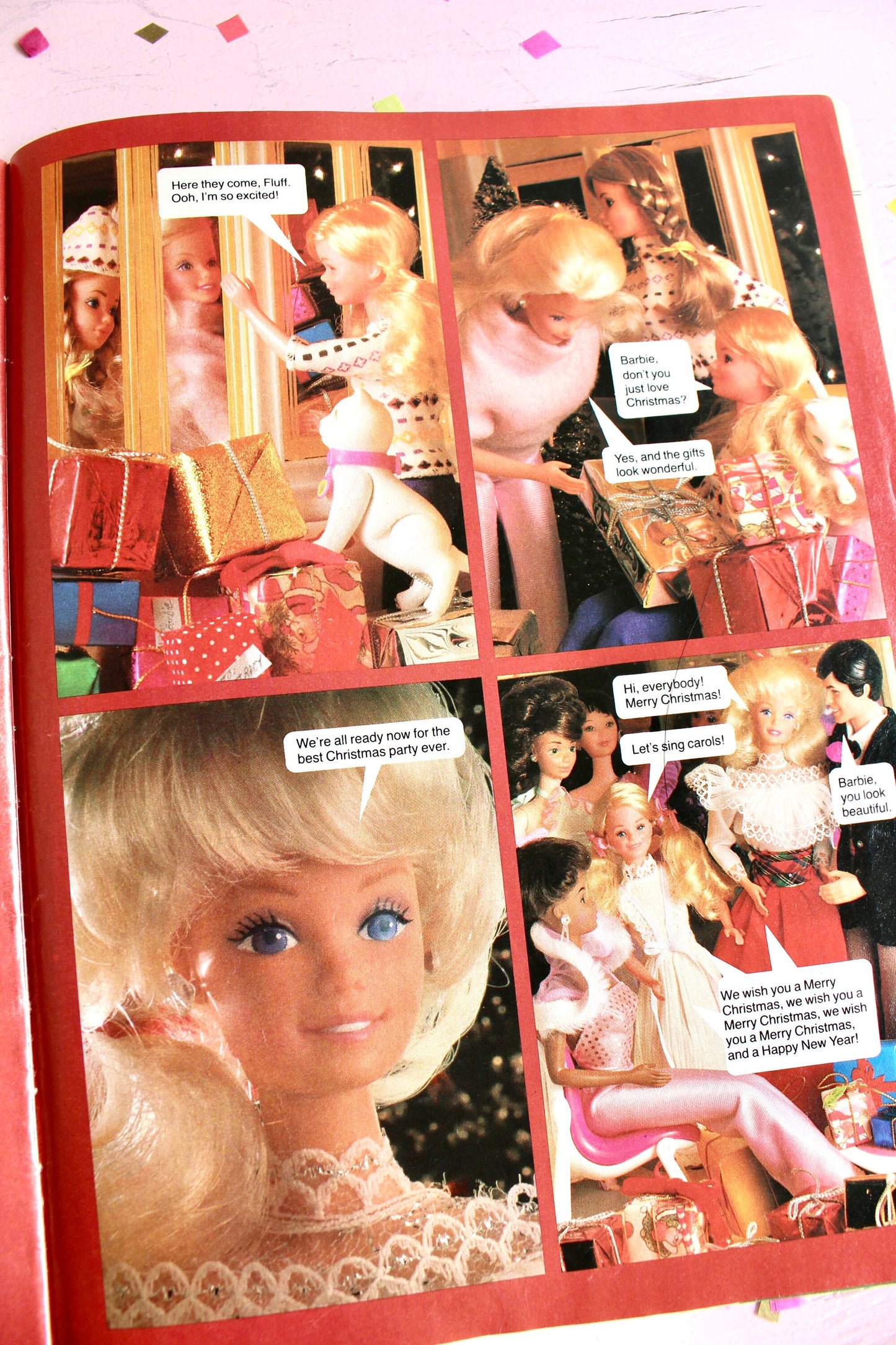 Angel Face Barbie Magazine for Kids, Vintage 80s Barbie Book with Poochie Toys Ads