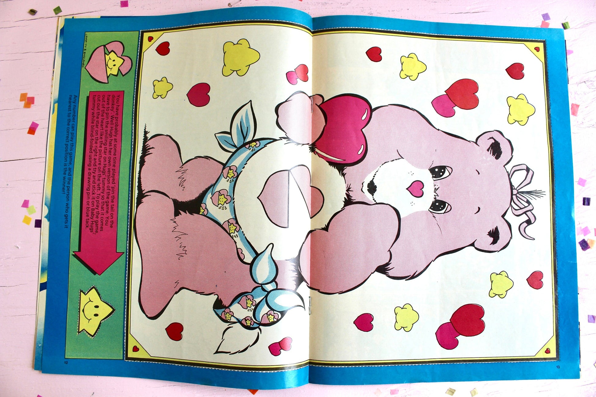 UK Grumpy Care Bear Marvel Comic Book, 80s Vintage Care Bear Magazine, Summer Circus Themed, Rare Strawberry Shortcake Comic