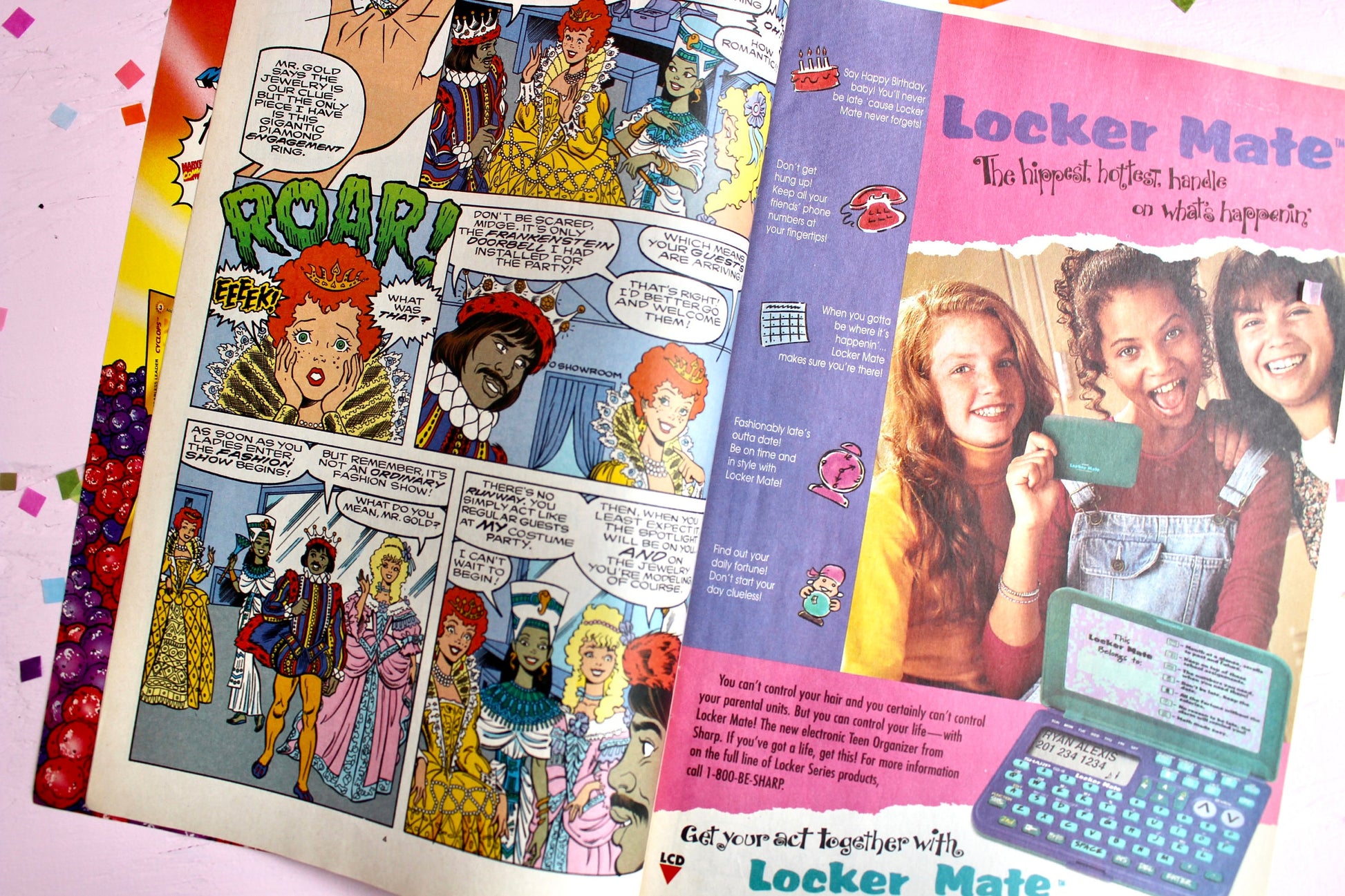 Barbie Fashion Marvel Comic Book, Fall Autumn Barbie Comic, Vintage 90s Barbie Doll Magazine with Ads