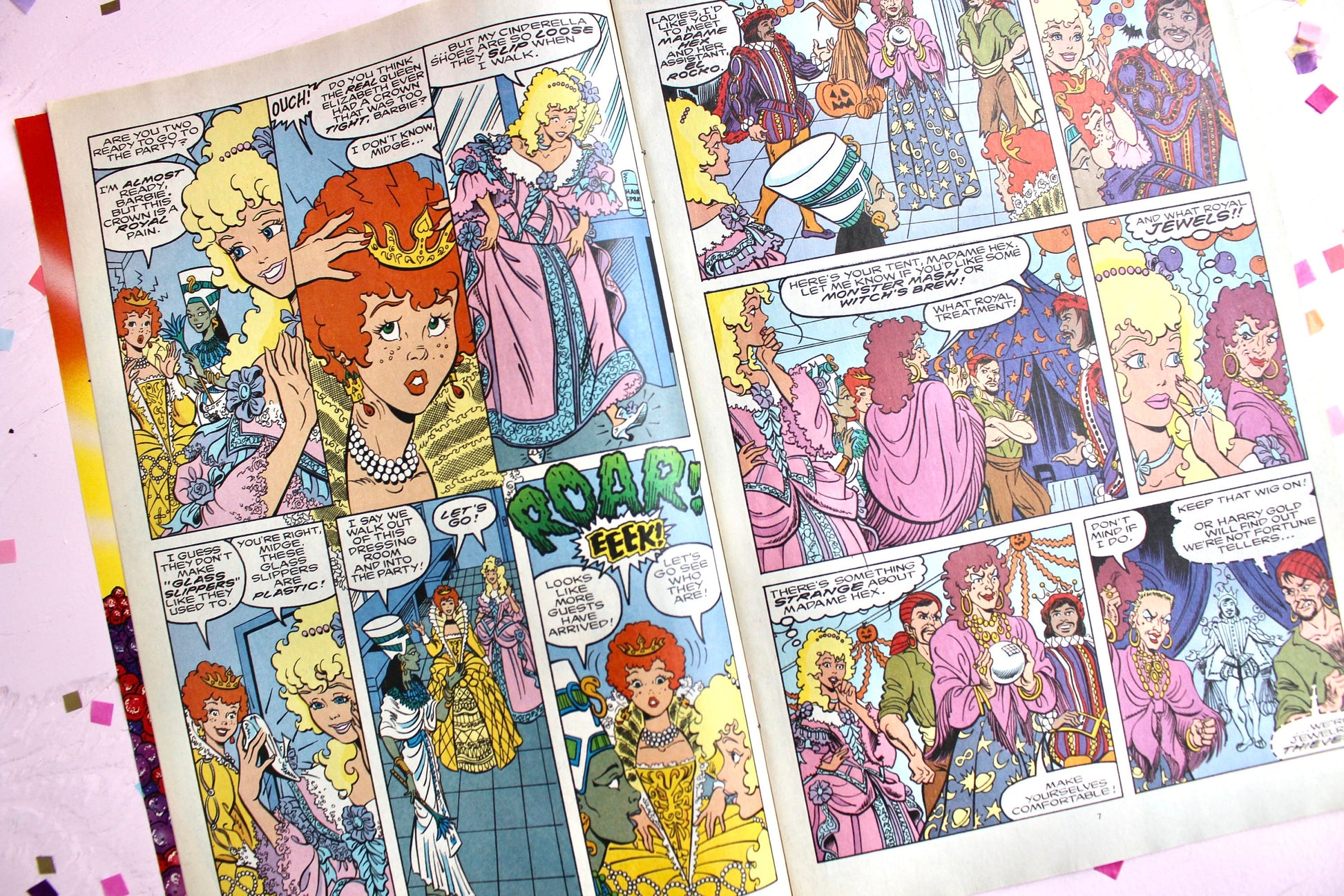 Barbie Fashion Marvel Comic Book, Fall Autumn Barbie Comic, Vintage 90s Barbie Doll Magazine with Ads