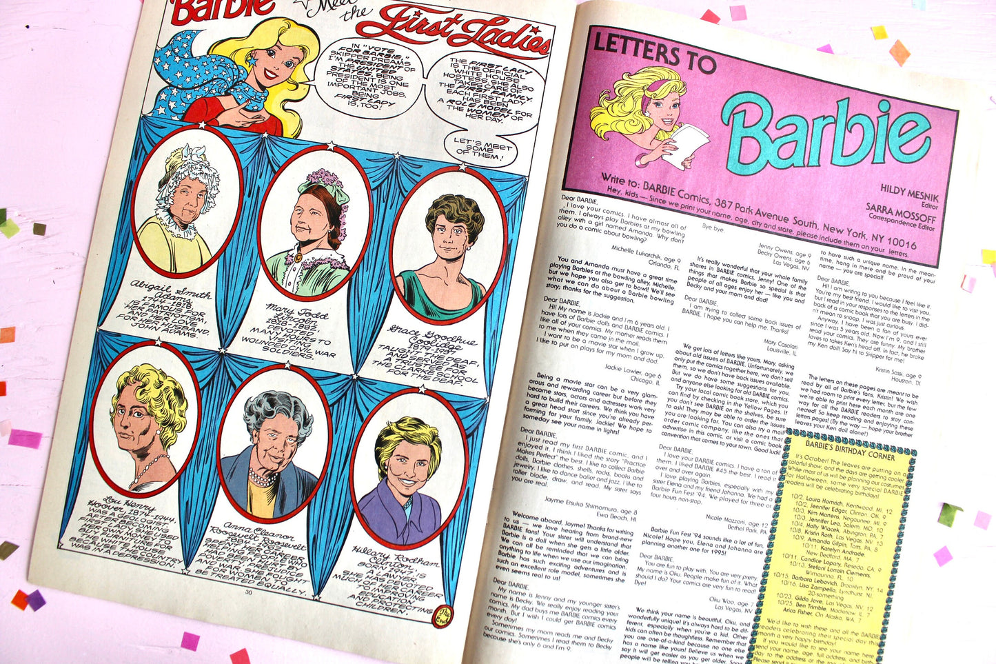 Barbie Fashion Marvel Comic Book, Fall Autumn Barbie Comic, Vintage 90s Barbie Doll Magazine with Ads